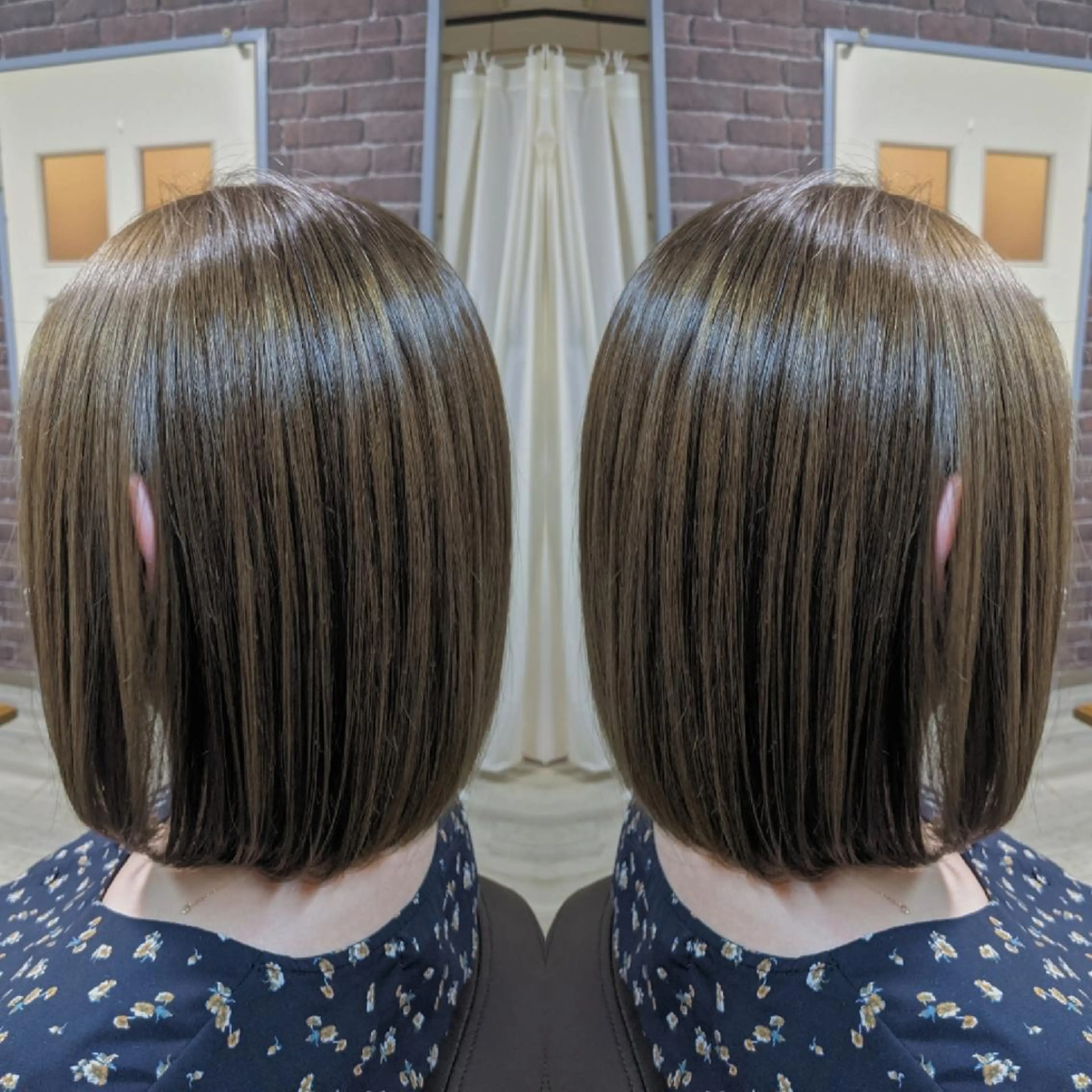 ミディアム ボブ 池田 恵久美のヘアスタイル