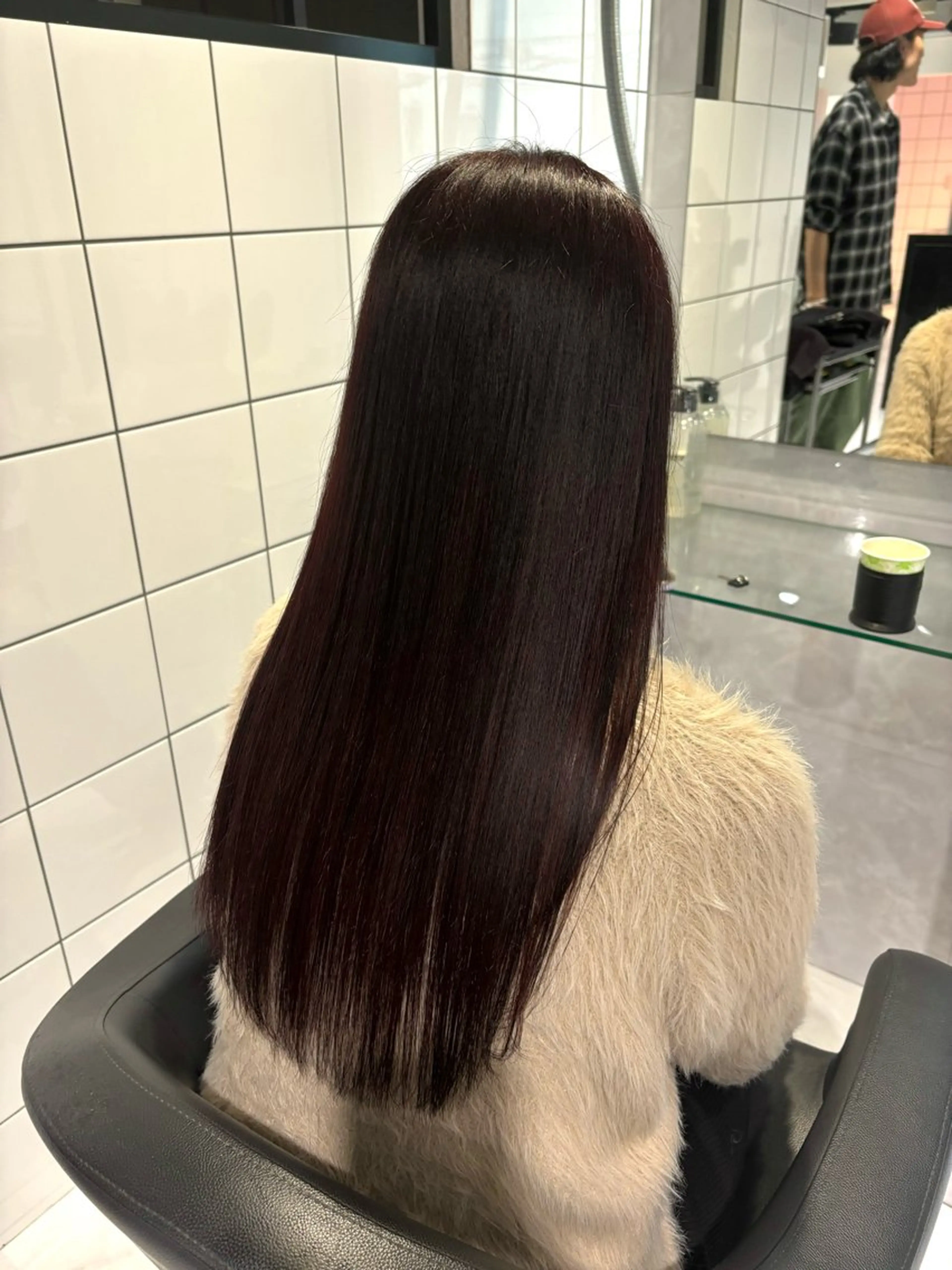 ロング カラー ヘアカラー トリートメント ヘッドスパ ヘアセット 表参道♡暗髪^ྀི 艶カラー♡アユミのヘアスタイル