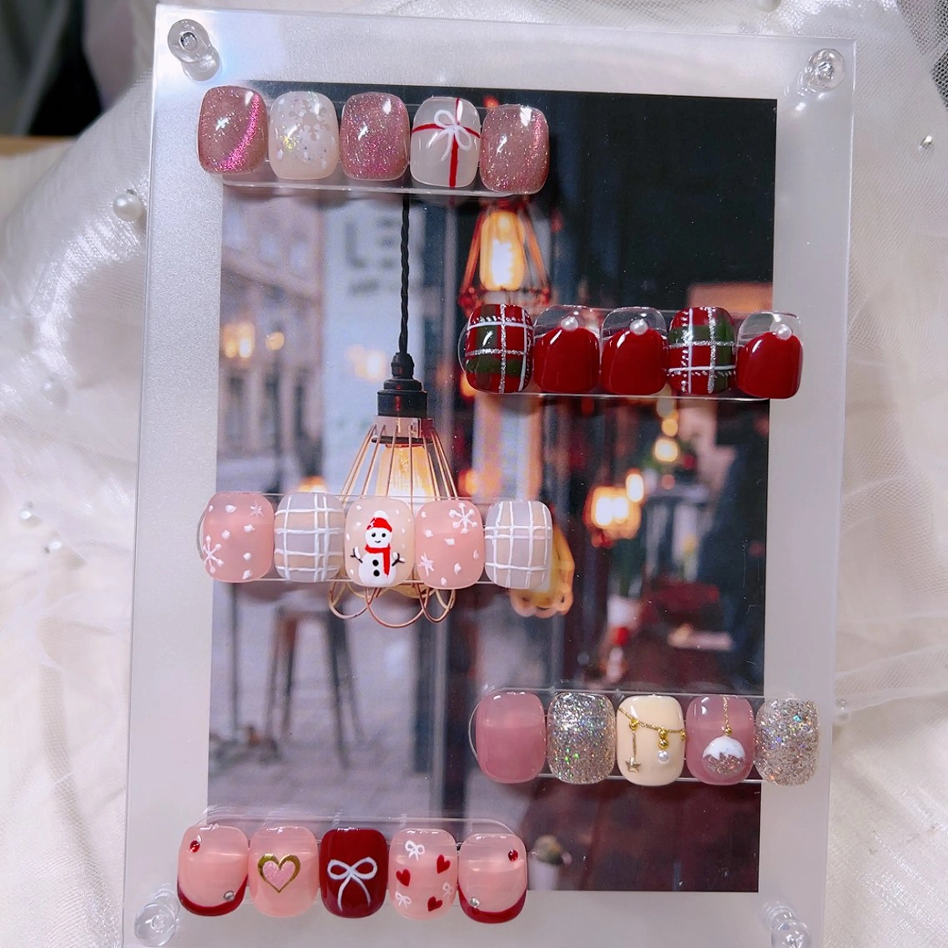 ネイル グラデーション オフィスネイル リボン シンプルネイル ハンドネイル Cute Tips nailのネイルデザイン