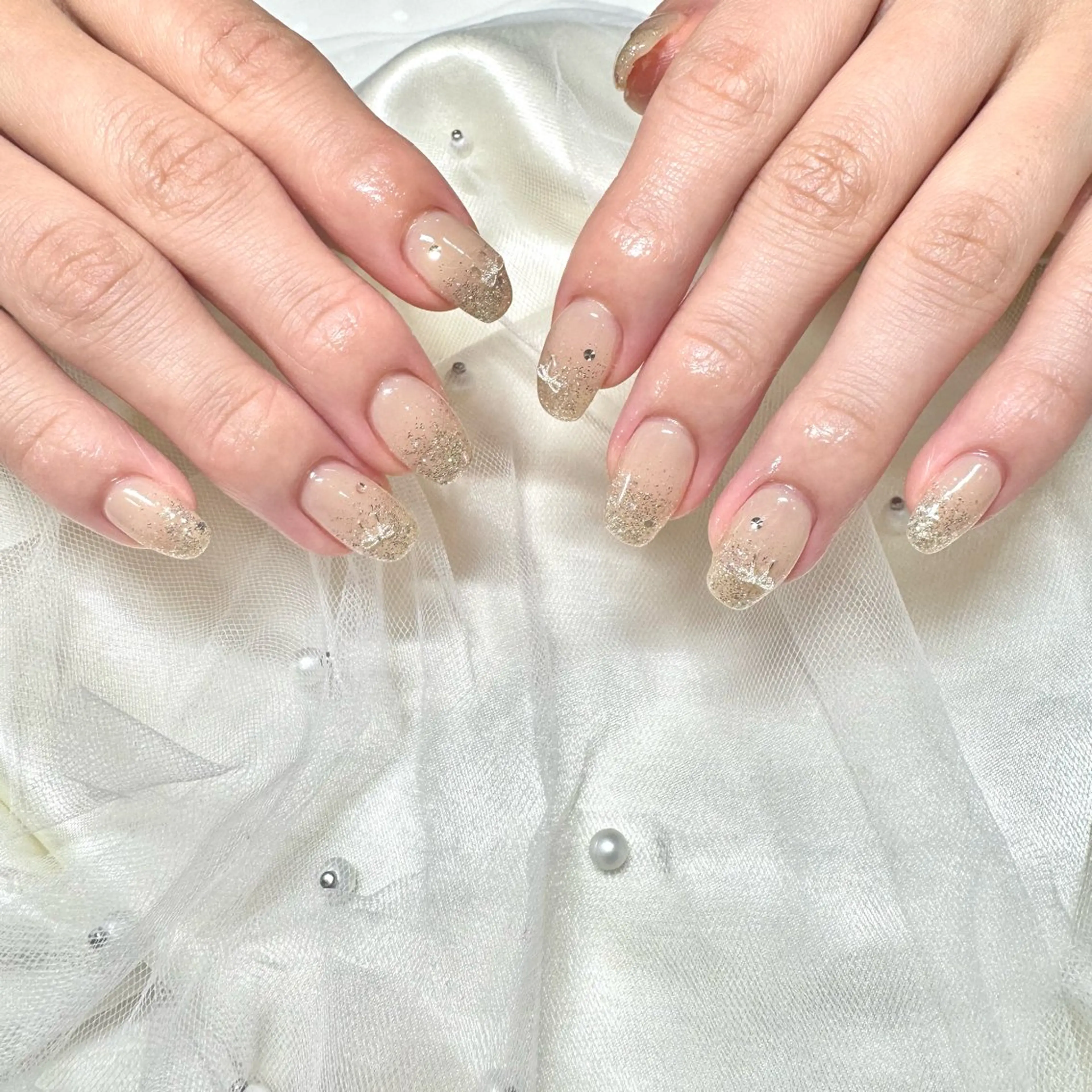 ネイル リボン ハンドネイル mizuki 🎀のネイルデザイン