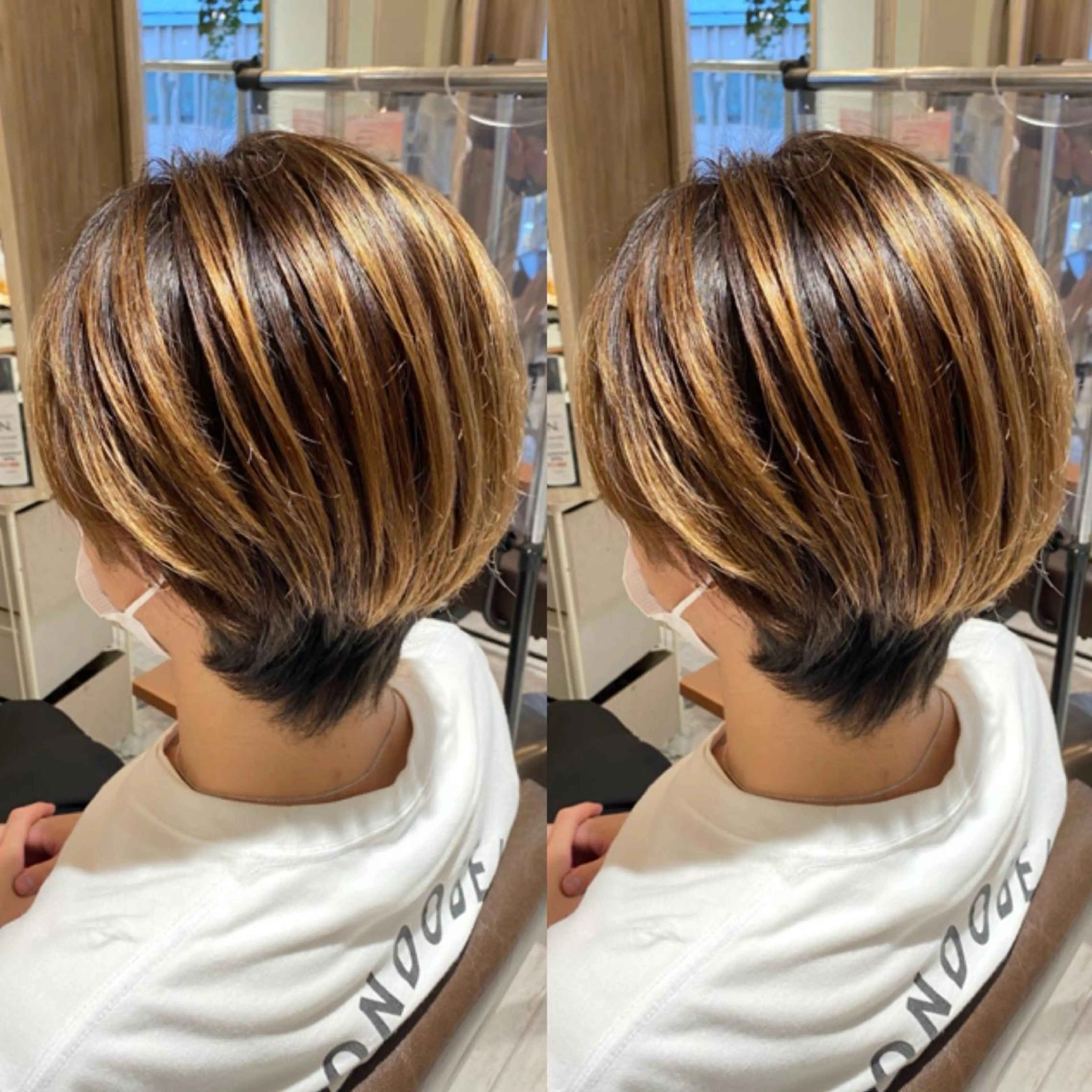 ショート カラー デザインカラー グラデーションカラー ショートヘア SALOWIN調布店所属・ツヤ髪師 kichiのヘアスタイル