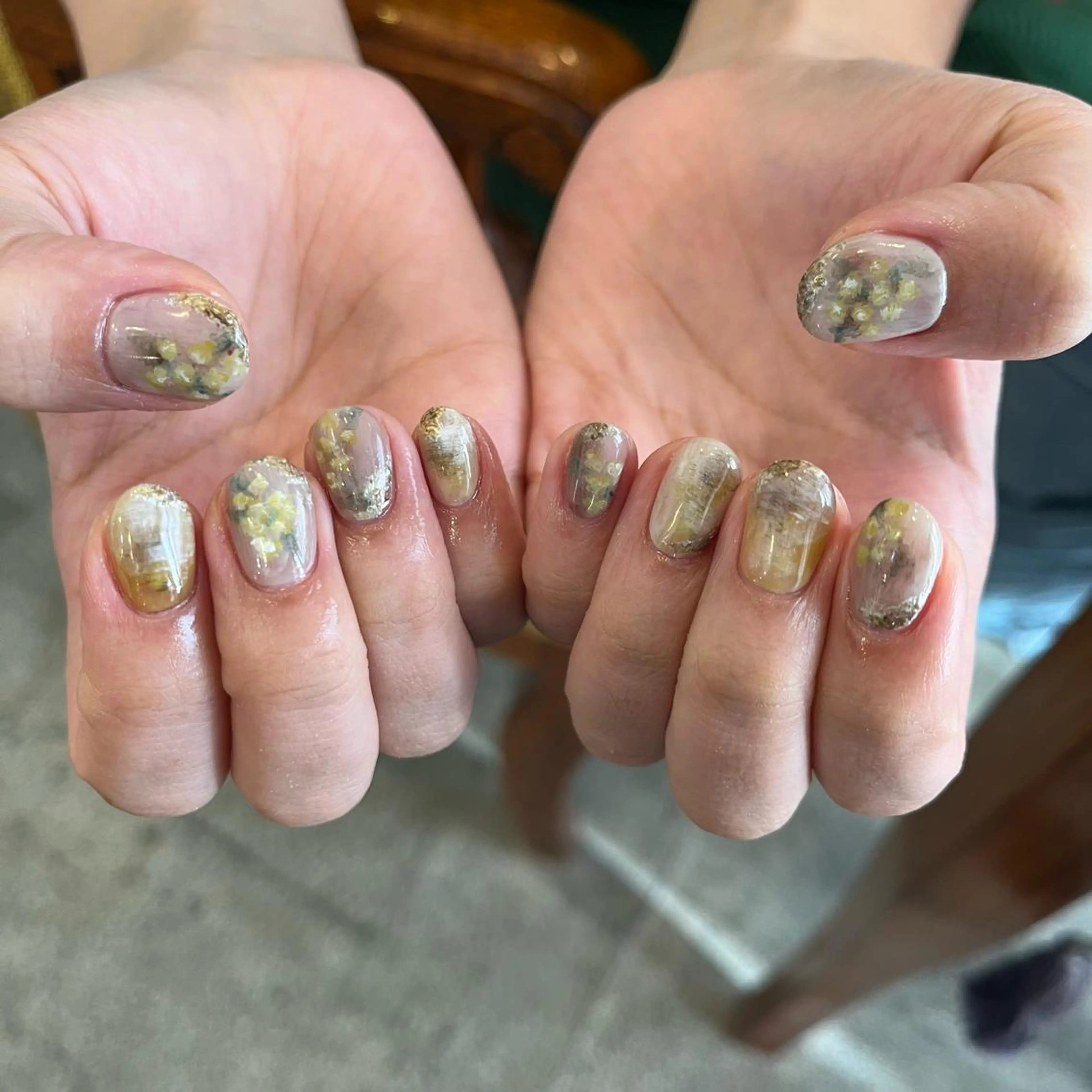 ネイル ハンドネイル Trico Antique所属・岩本 杏のネイルデザイン