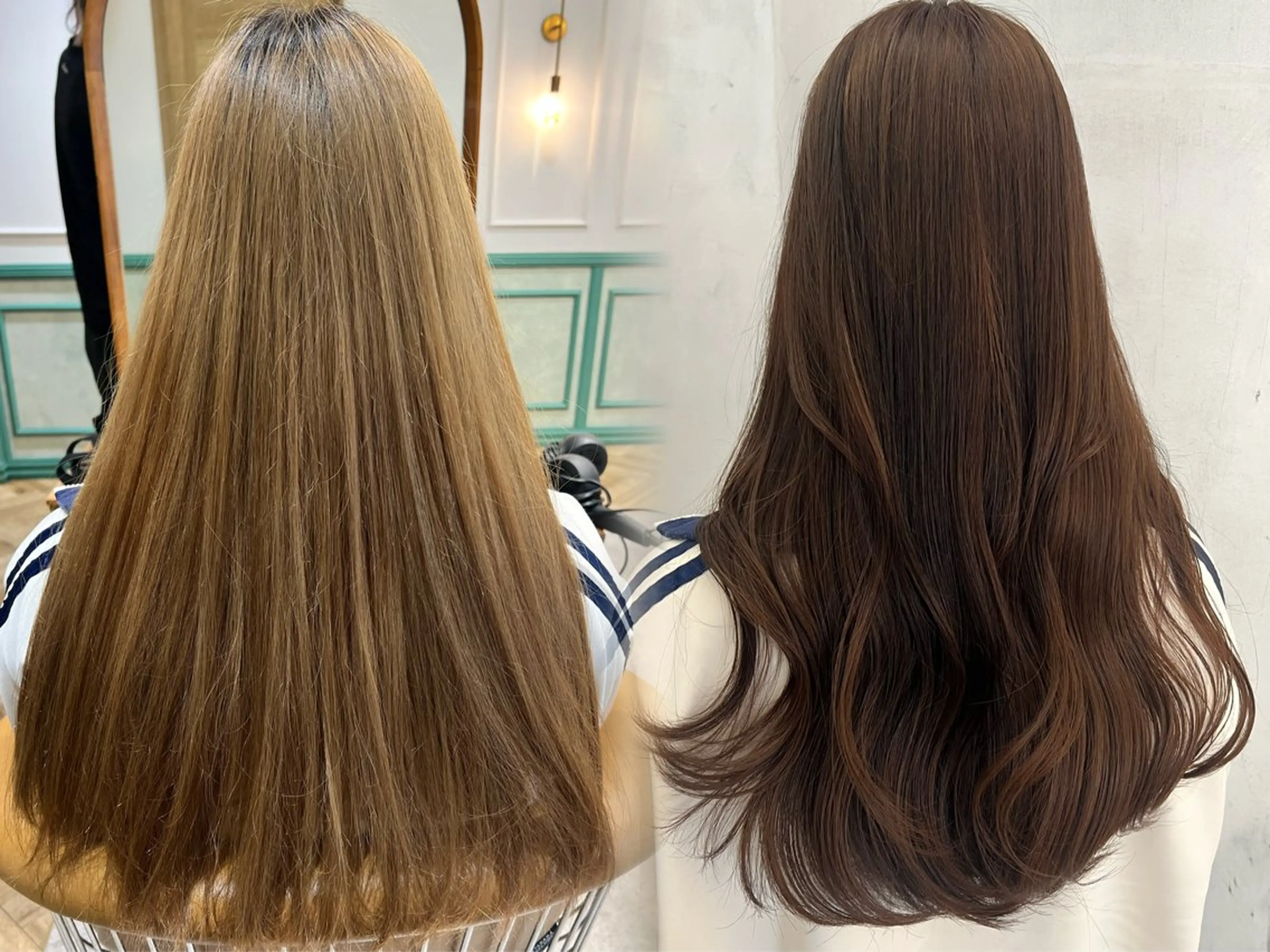 ロング カット ヘアカラー トリートメント 韓国レイヤーカット/ 縮毛矯正/羽田航のヘアスタイル