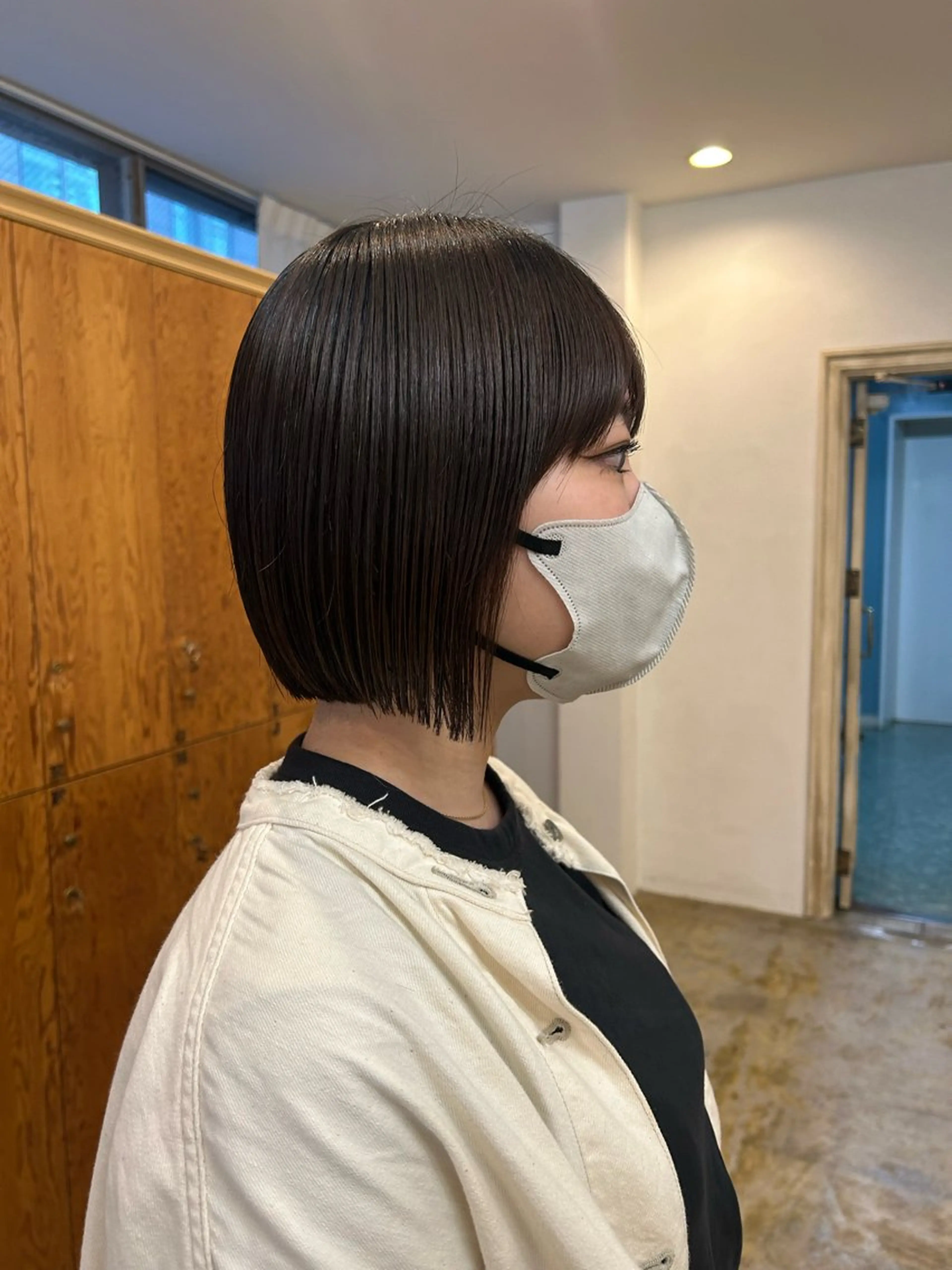 ショート 切りっぱなしボブ ボブ 北田 美琴 / 柔らかいカラーのヘアスタイル