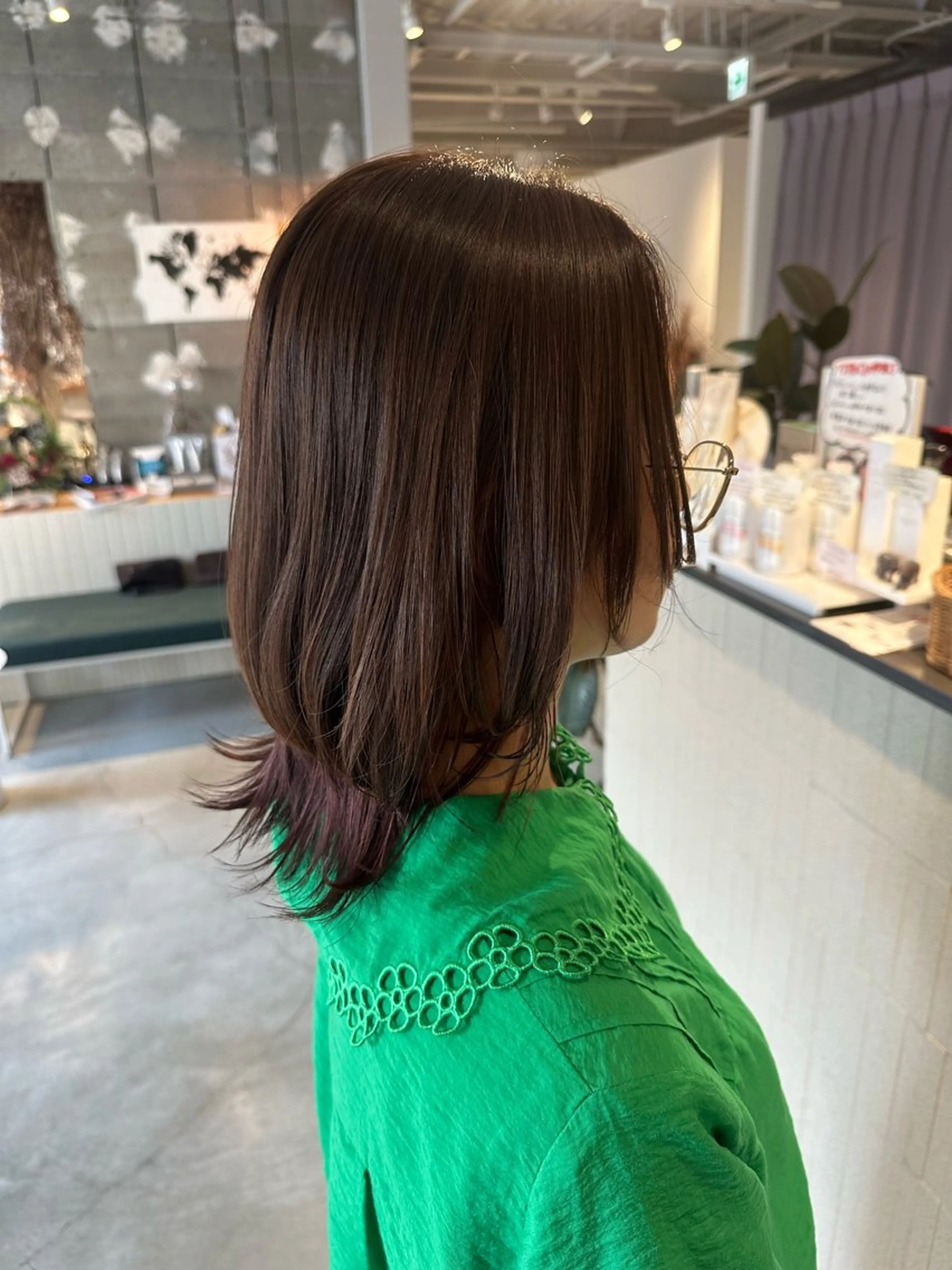 ミディアム 松尾 輝海のヘアスタイル