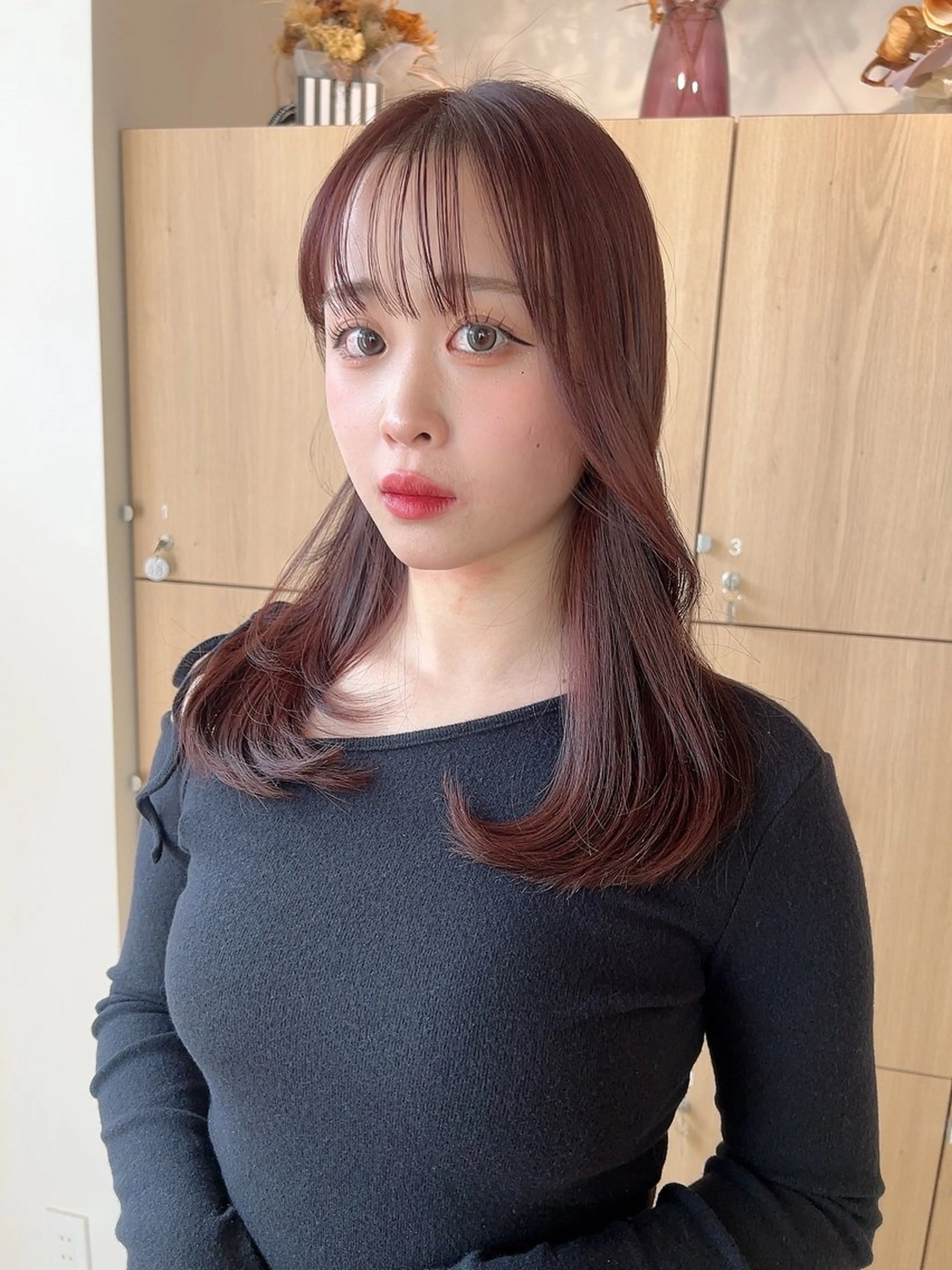 セミロング カット ヘアカラー トリートメント vince. moekoのヘアスタイル