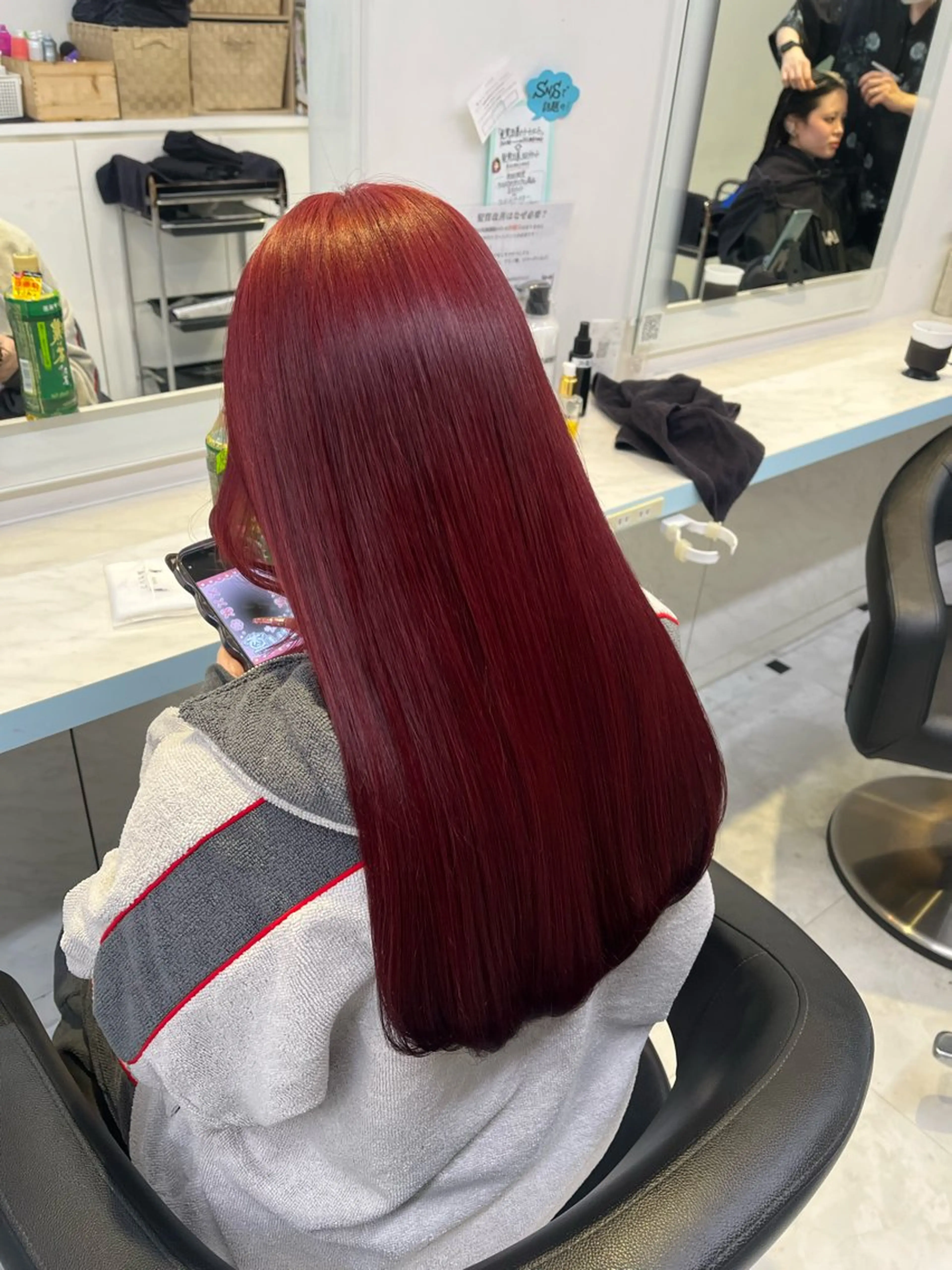 ロング カラー ヘアカラー トリートメント ブリーチカラー 🩵MIZUKIのヘアスタイル