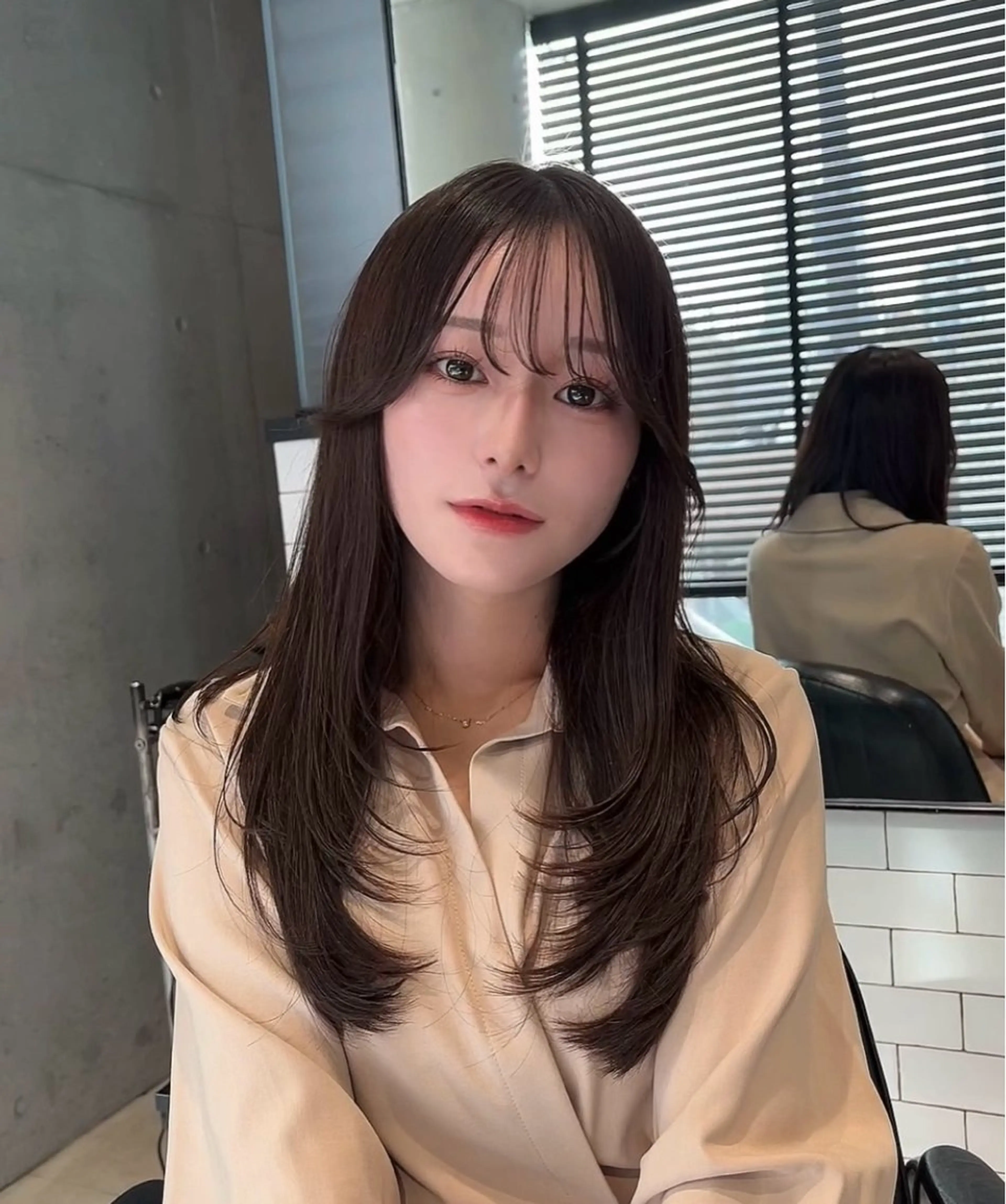 ミディアム カラー カット ヘアカラー トリートメント 🌫️大人韓国ヘア 🌫️naoyaのヘアスタイル