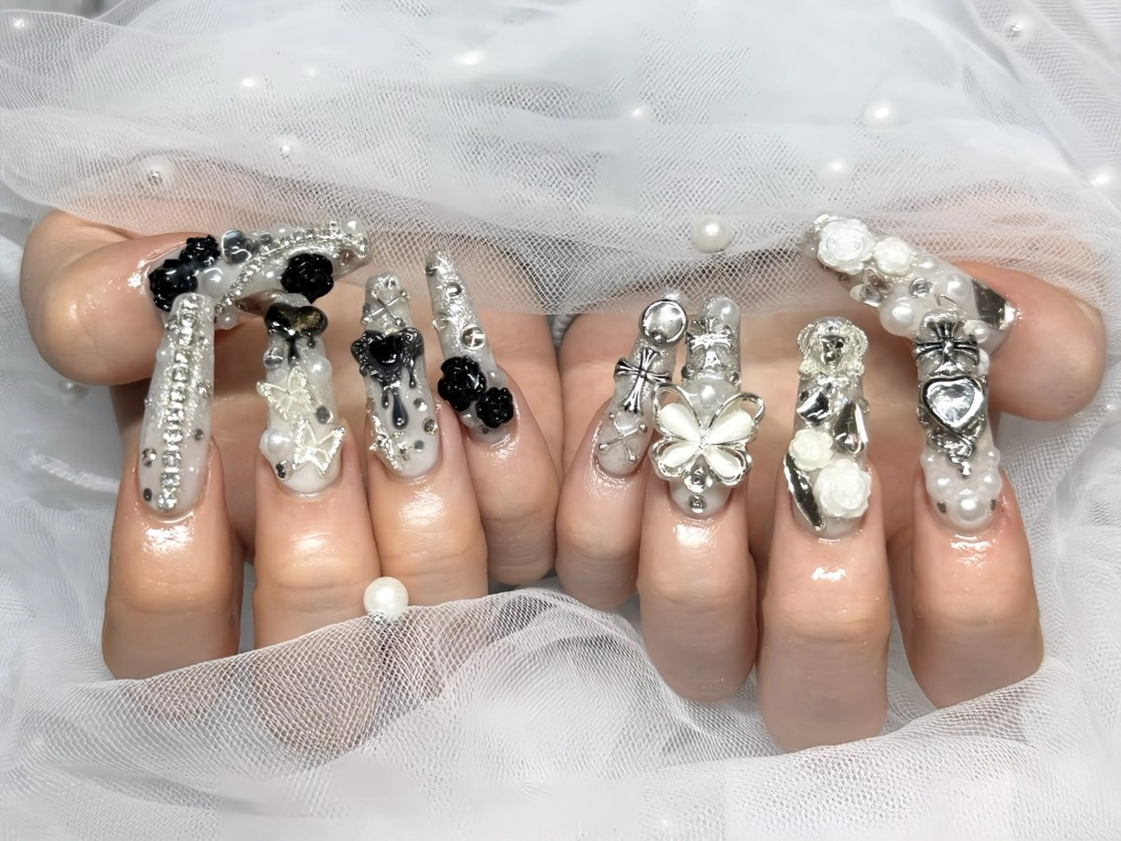 ネイル ハンドネイル Purasia高橋✧ マグ/地雷/Y2Kのネイルデザイン