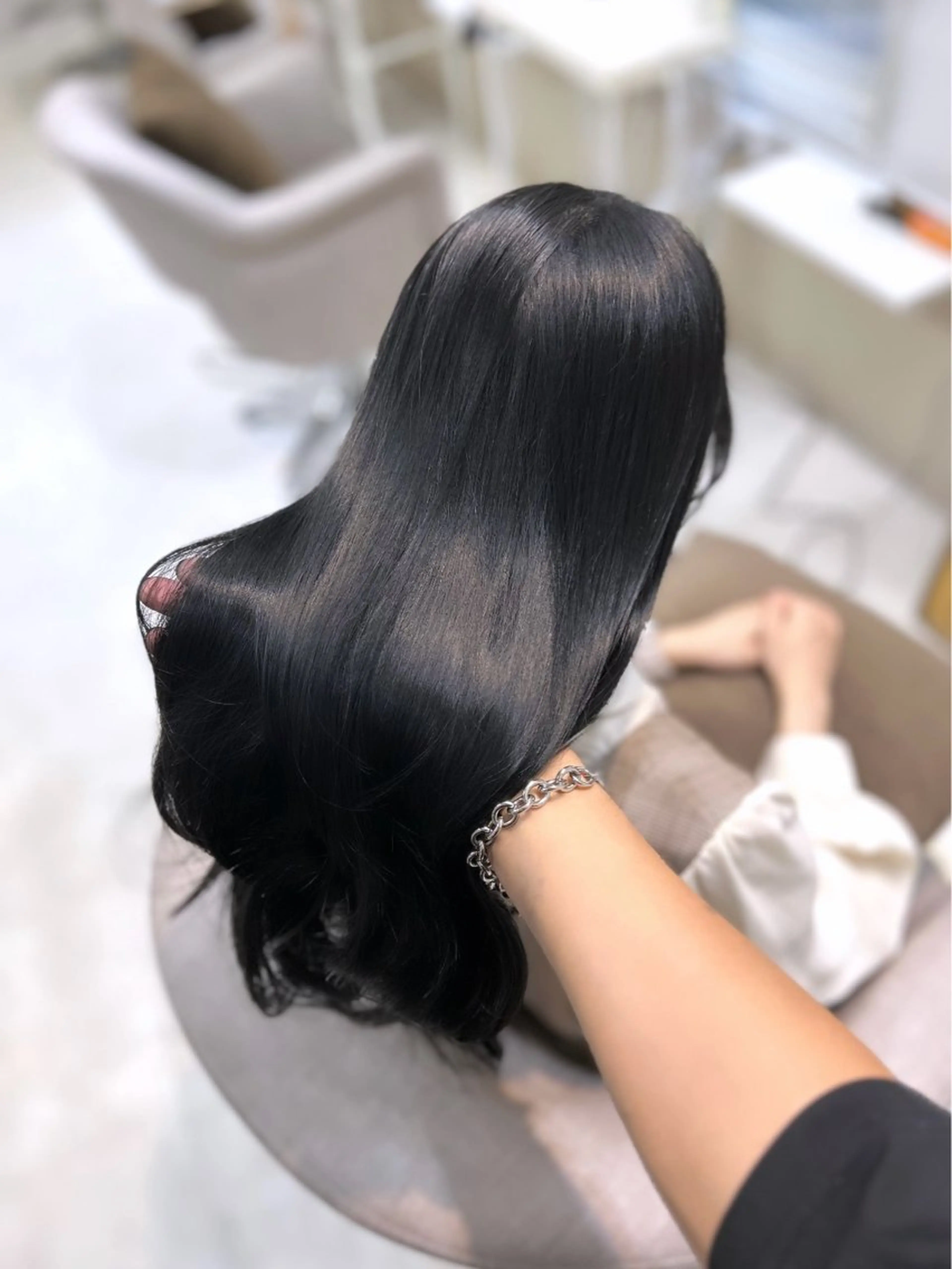 ロング ケアカラー カット ヘアカラー トリートメント 髪質改善× ブリーチなしyutoのヘアスタイル