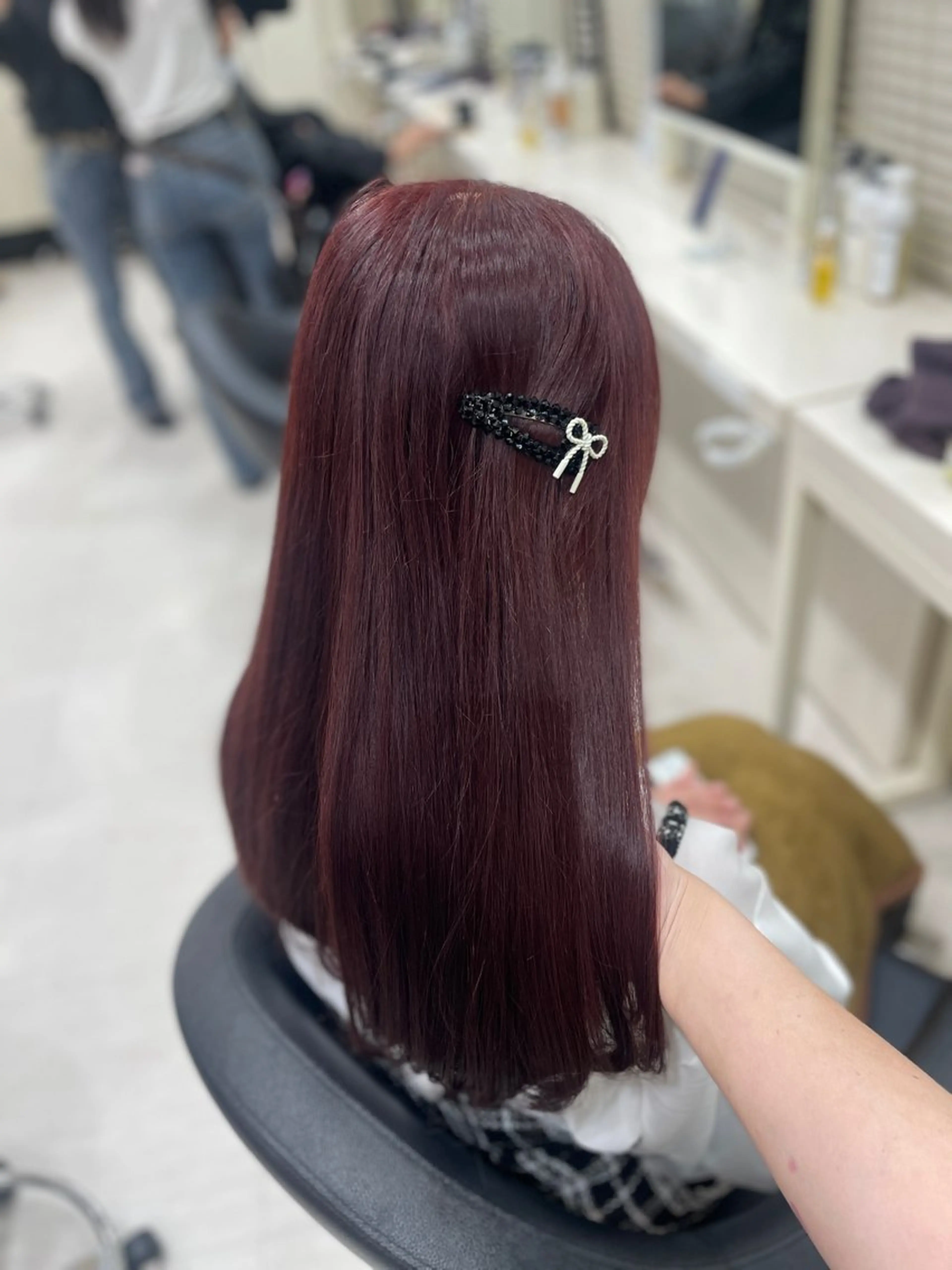 ロング カット ヘアカラー トリートメント ヘアセット 💗暖色カラー💗 ツヤ髪💗Mayaのヘアスタイル