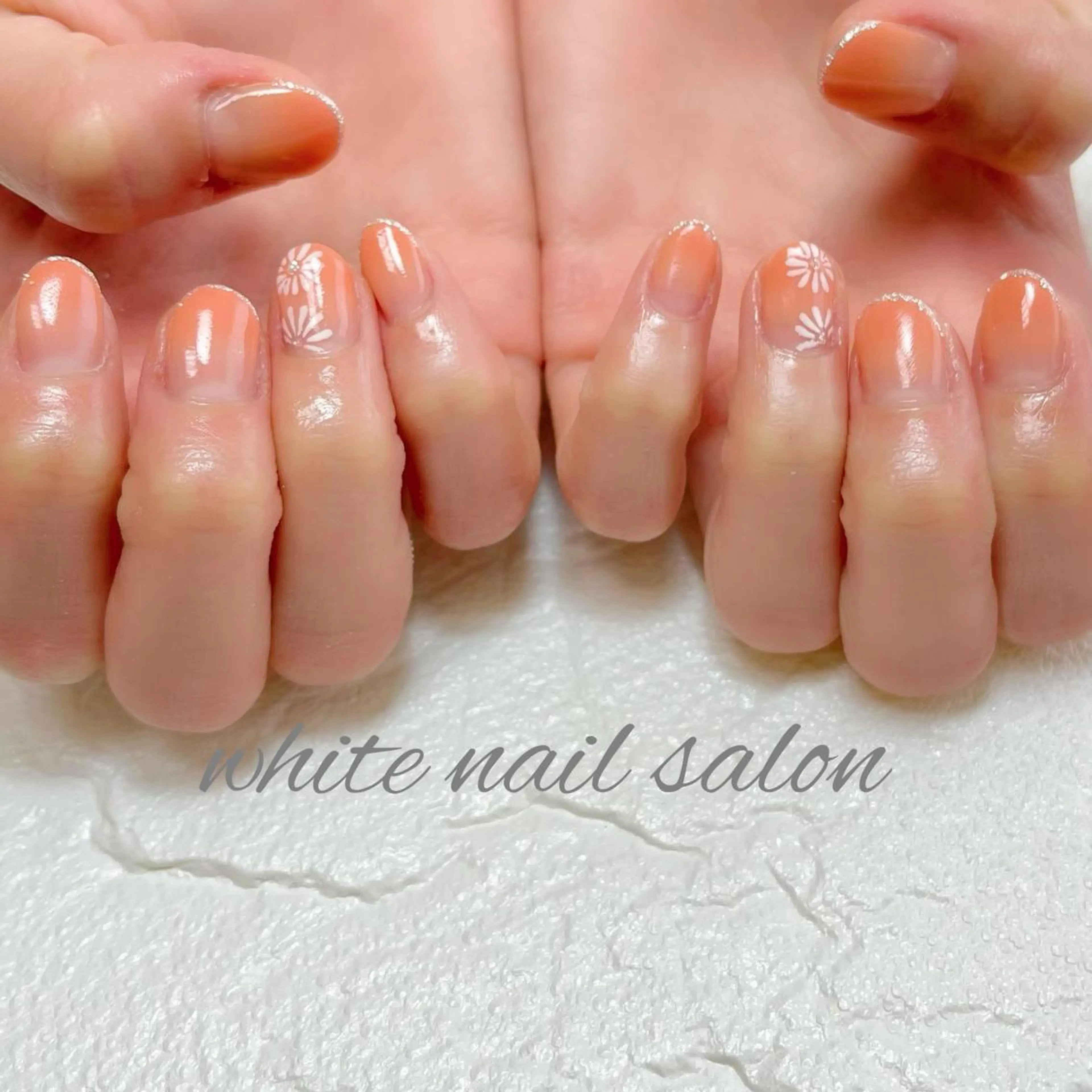 ネイル フットネイル ジェルネイル ハードジェル ラメ(グリッター) 持ち込み ハンドネイル white nail salonのネイルデザイン