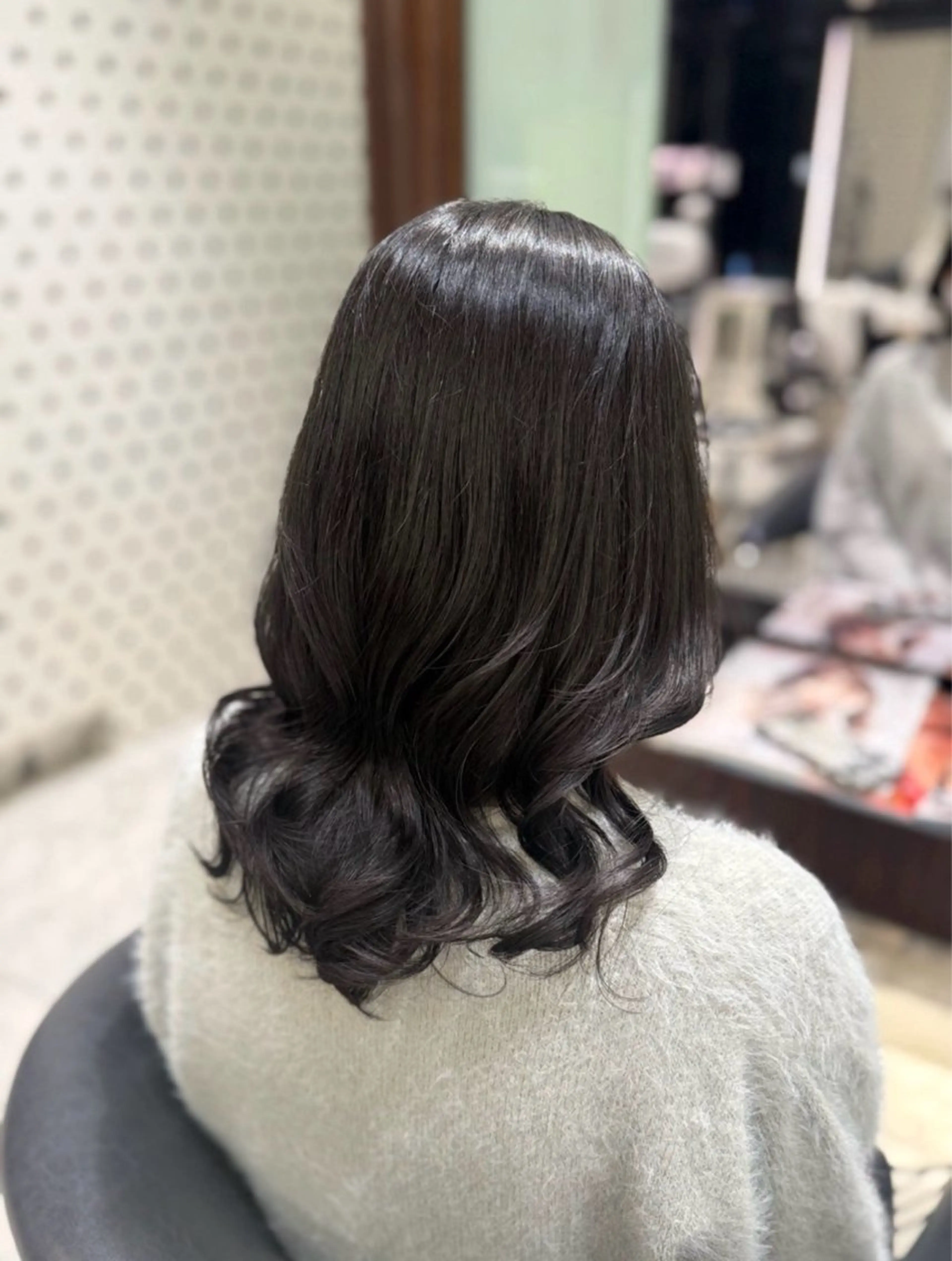 セミロング パーマ カット パーマ ボブ・ショートパーマ 🌻Yurinaのヘアスタイル