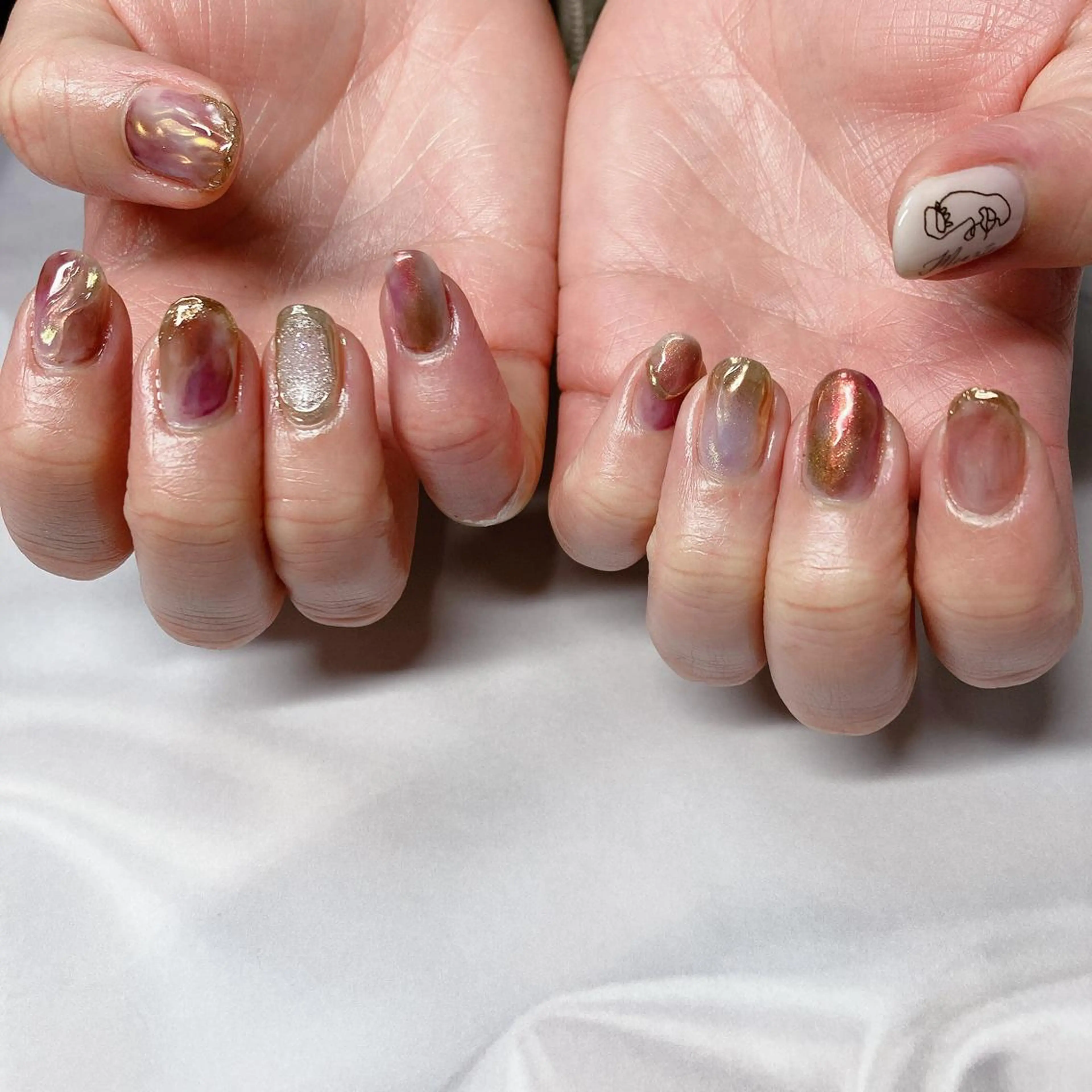 ネイル 持ち込み ハンドネイル nailsalon Asryのネイルデザイン