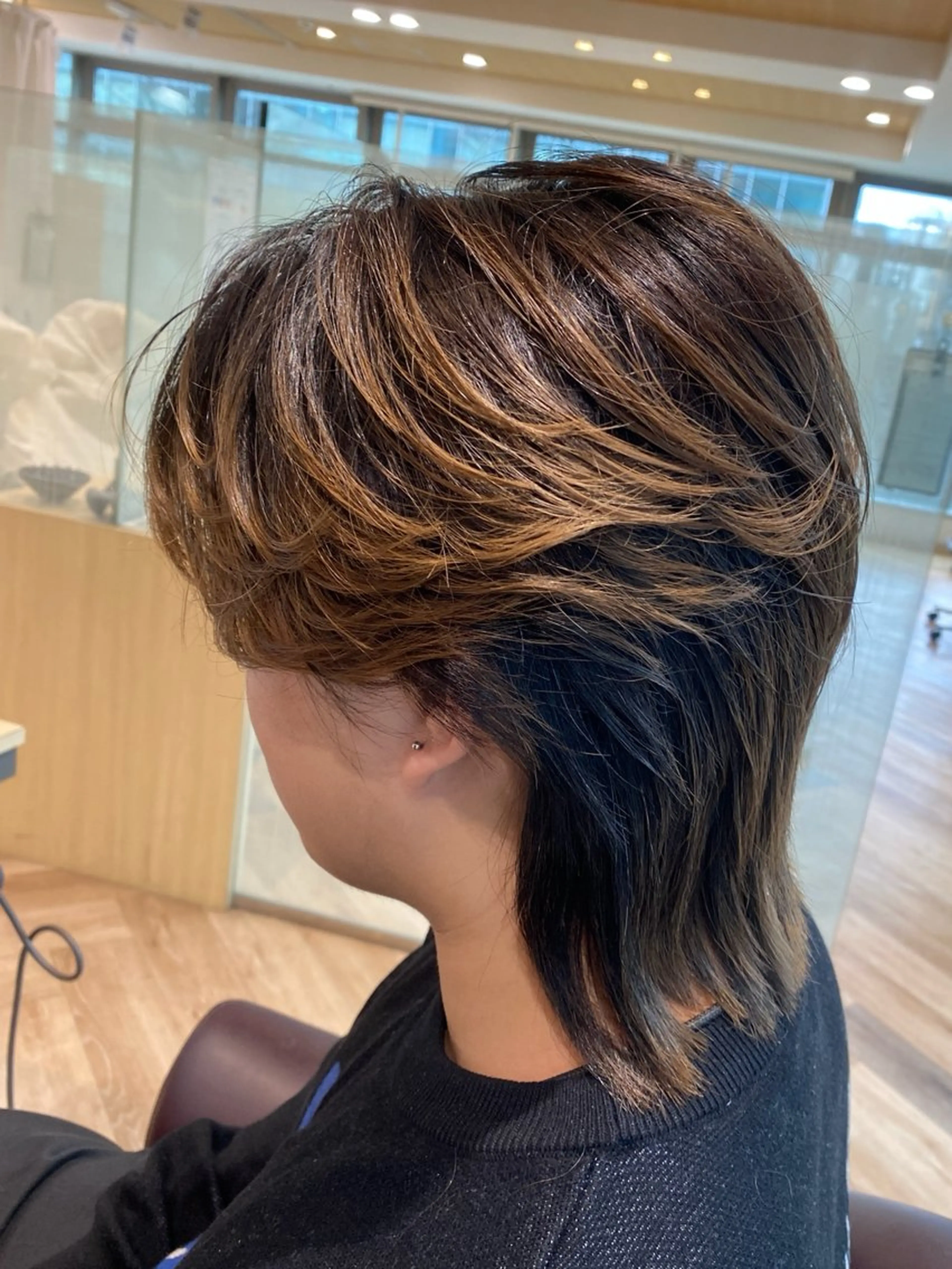 カラー パーマ メンズ カット メンズ特化/フェザー /パーマ/伊勢元のヘアスタイル