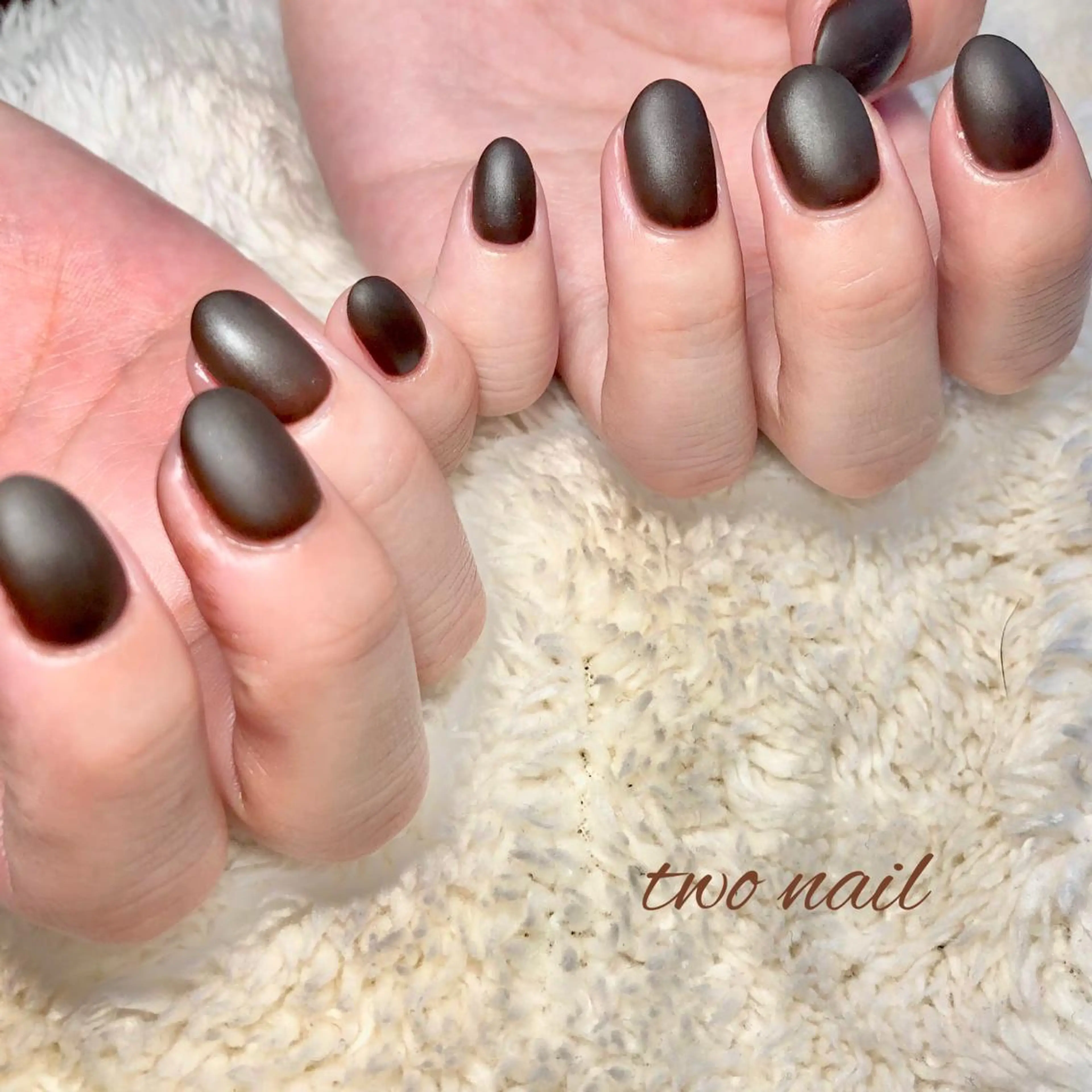 ネイル アートネイル ブラウン フットネイル ハート ニュアンスネイル ハンドネイル two nailのネイルデザイン