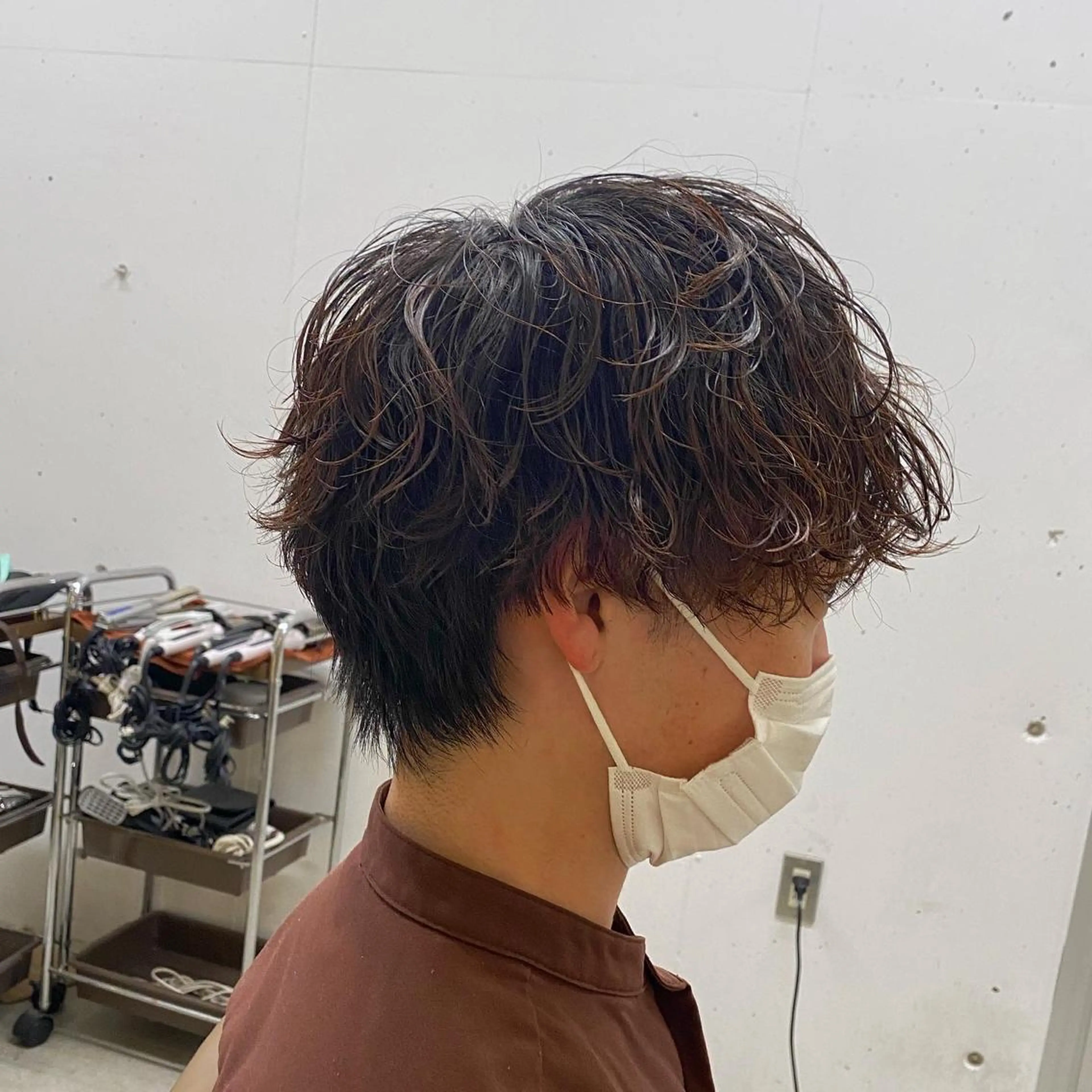 パーマ メンズ 栗田 大輝のヘアスタイル