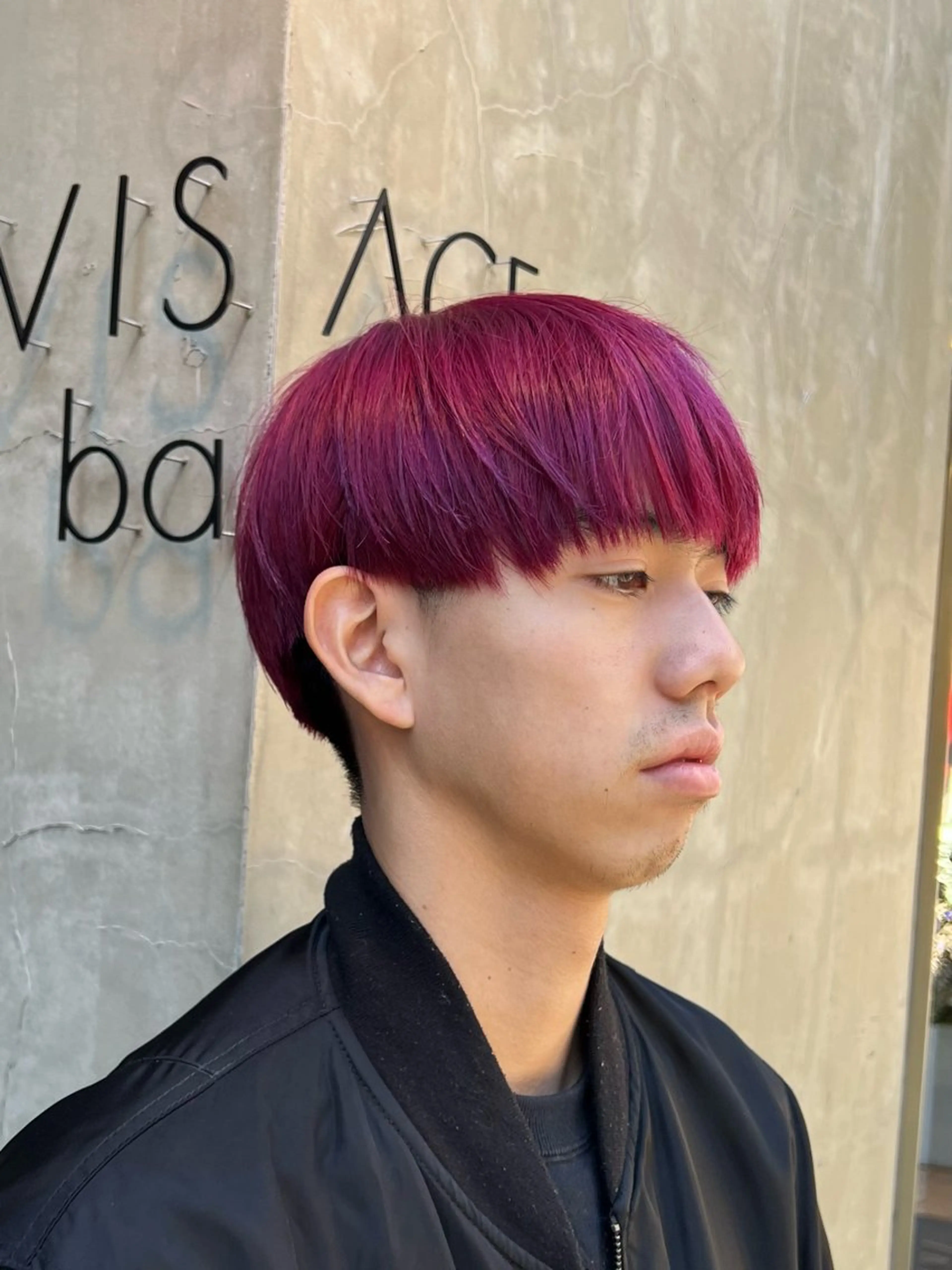 カラー メンズ マッシュ レッドカラー カット ヘアカラー トリートメント いぐちしょうた🫧 VISAGEbaskのヘアスタイル