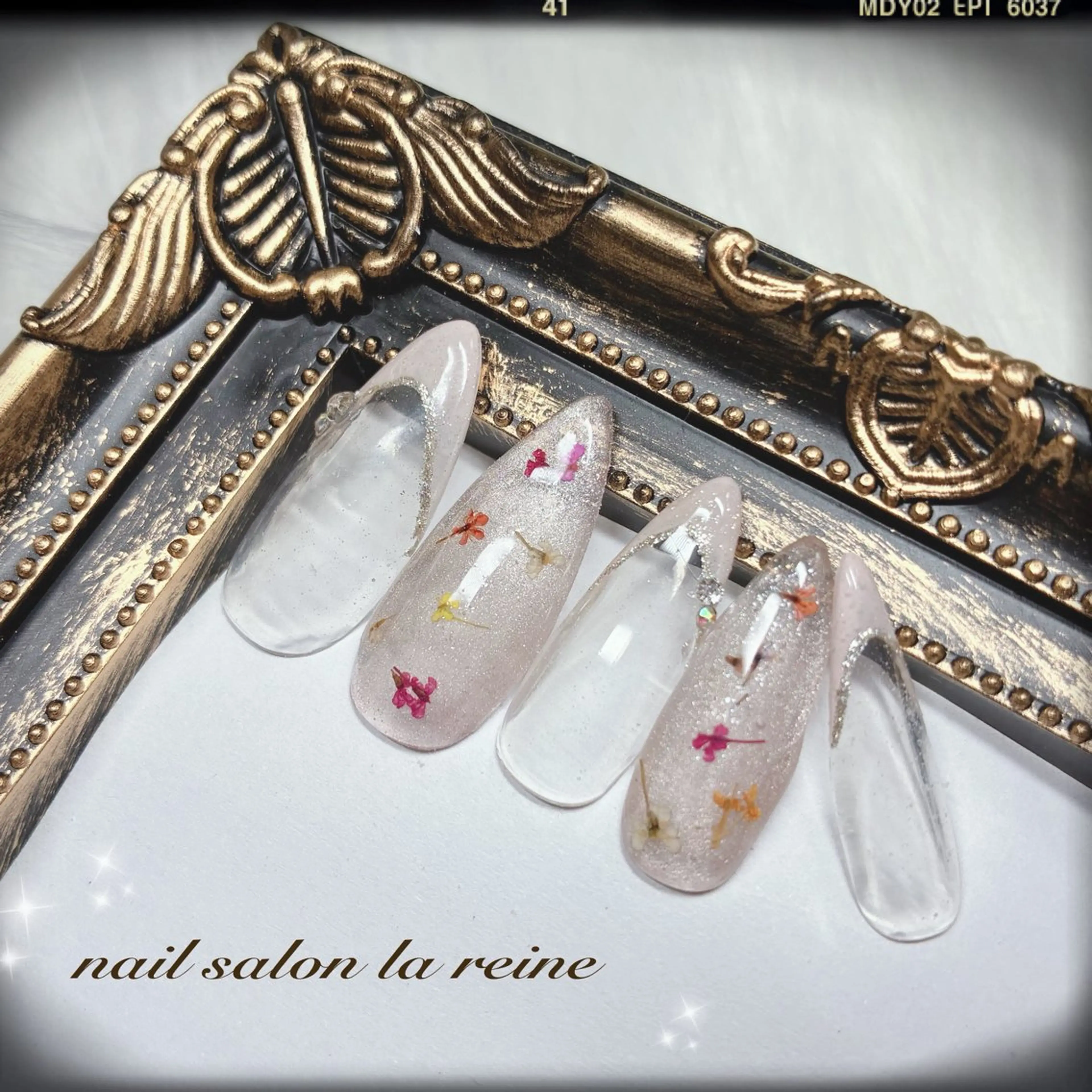 ネイル フラワーネイル 春ネイル nail salon  la reine所属・nail salon la reineのネイルデザイン