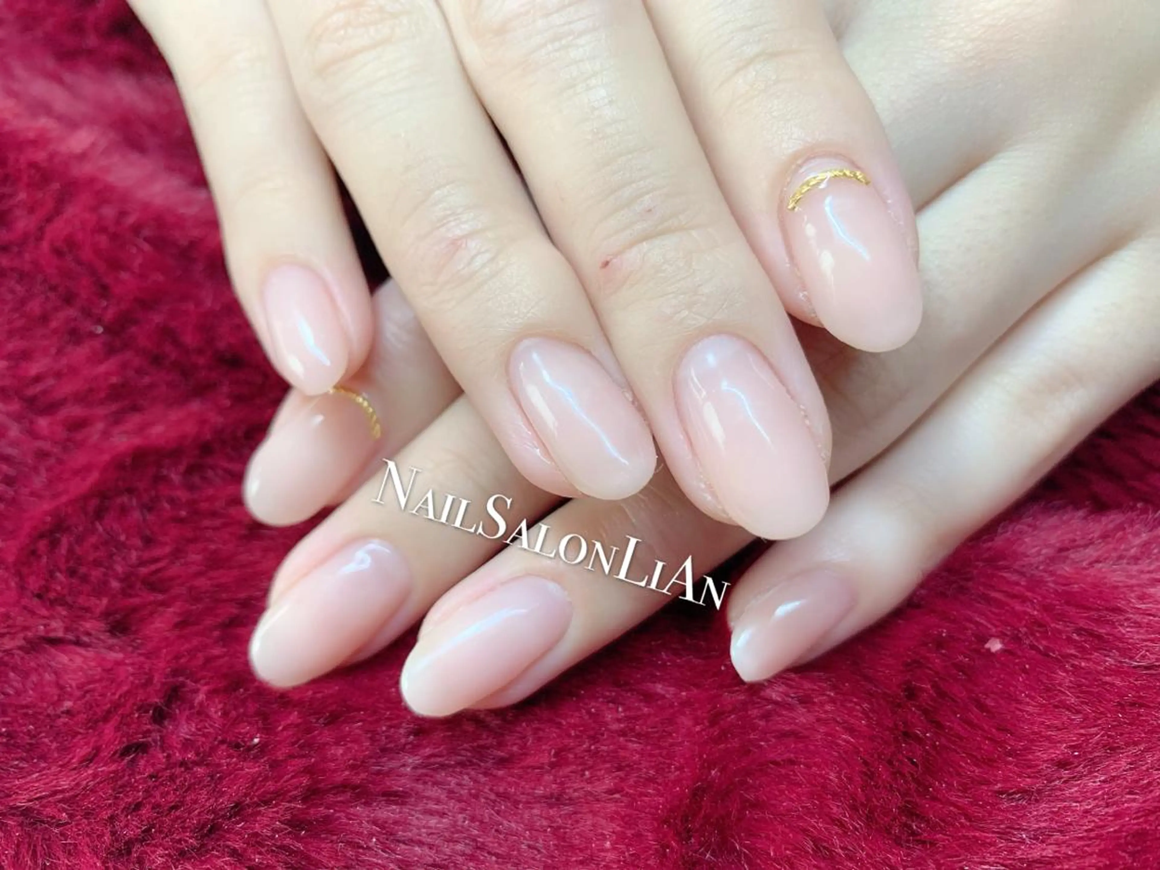 ネイル シンプルネイル ストーンネイル ハンドネイル NailSalon LiAnのネイルデザイン