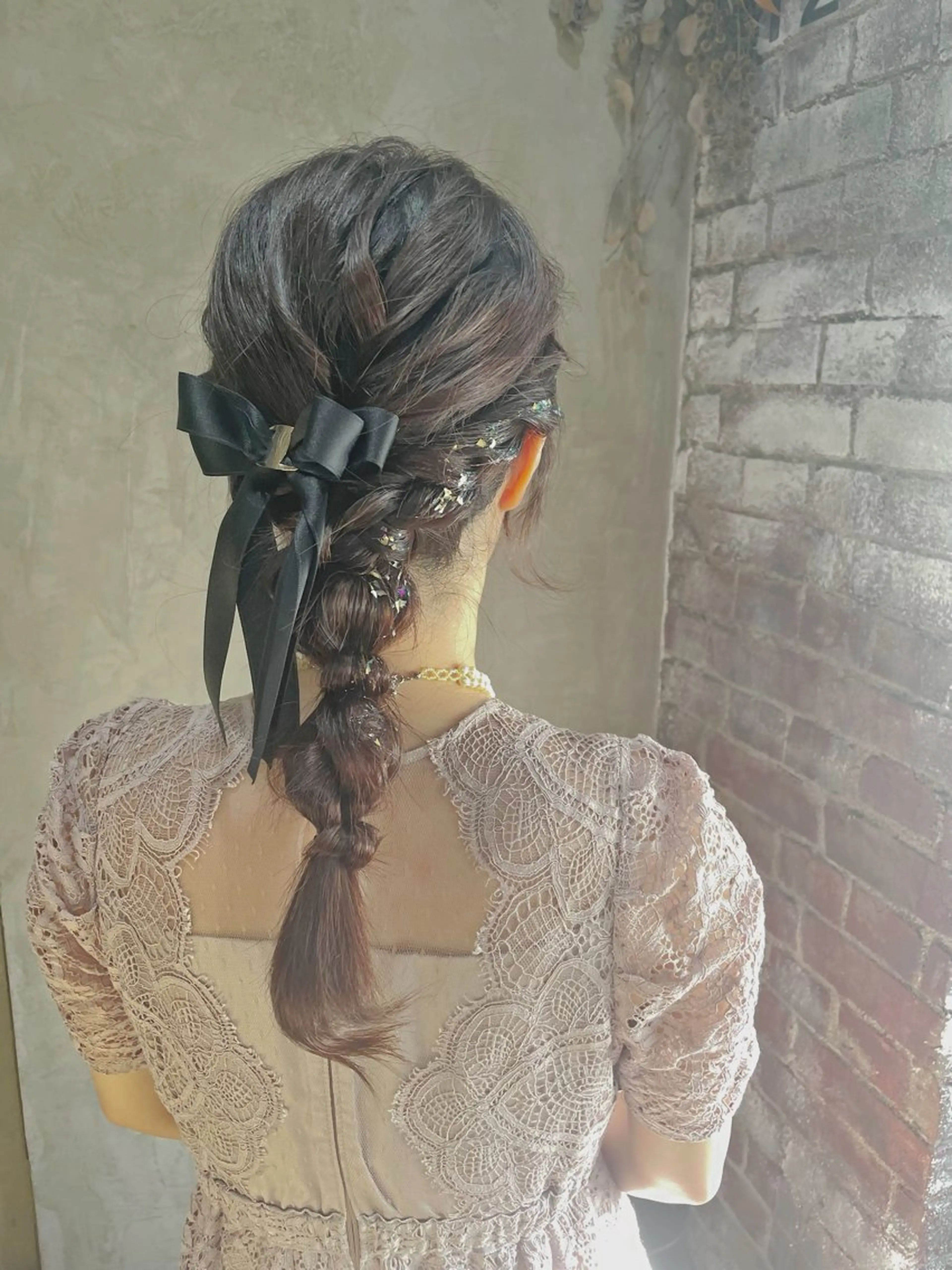 パーティ、LIVE、推し活ヘアセットの写真