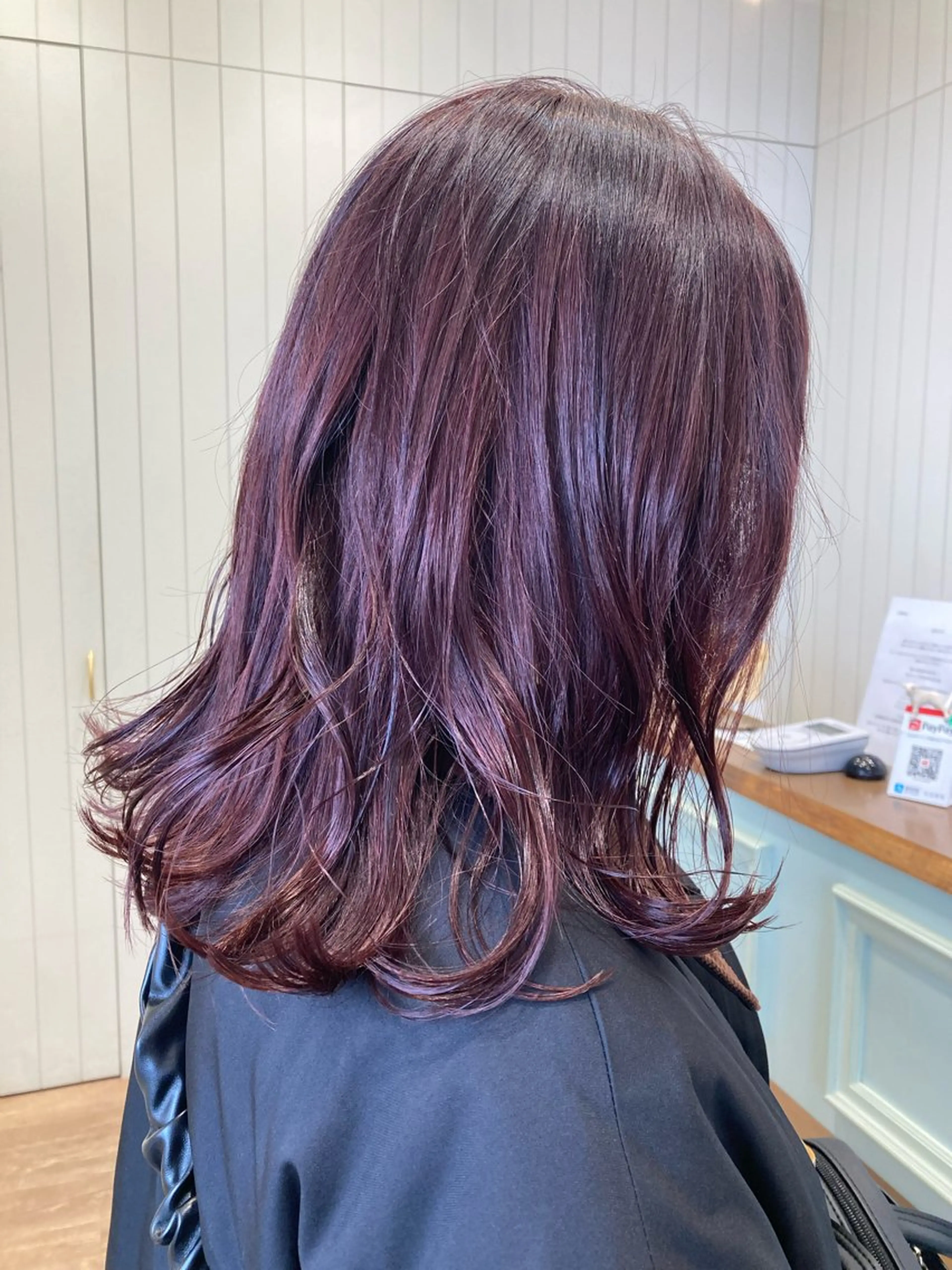 セミロング カラー ブラウンカラー レッドカラー レッドブラウン ヘアカラー むらたみずき /大宮ブリーチカラーのヘアスタイル
