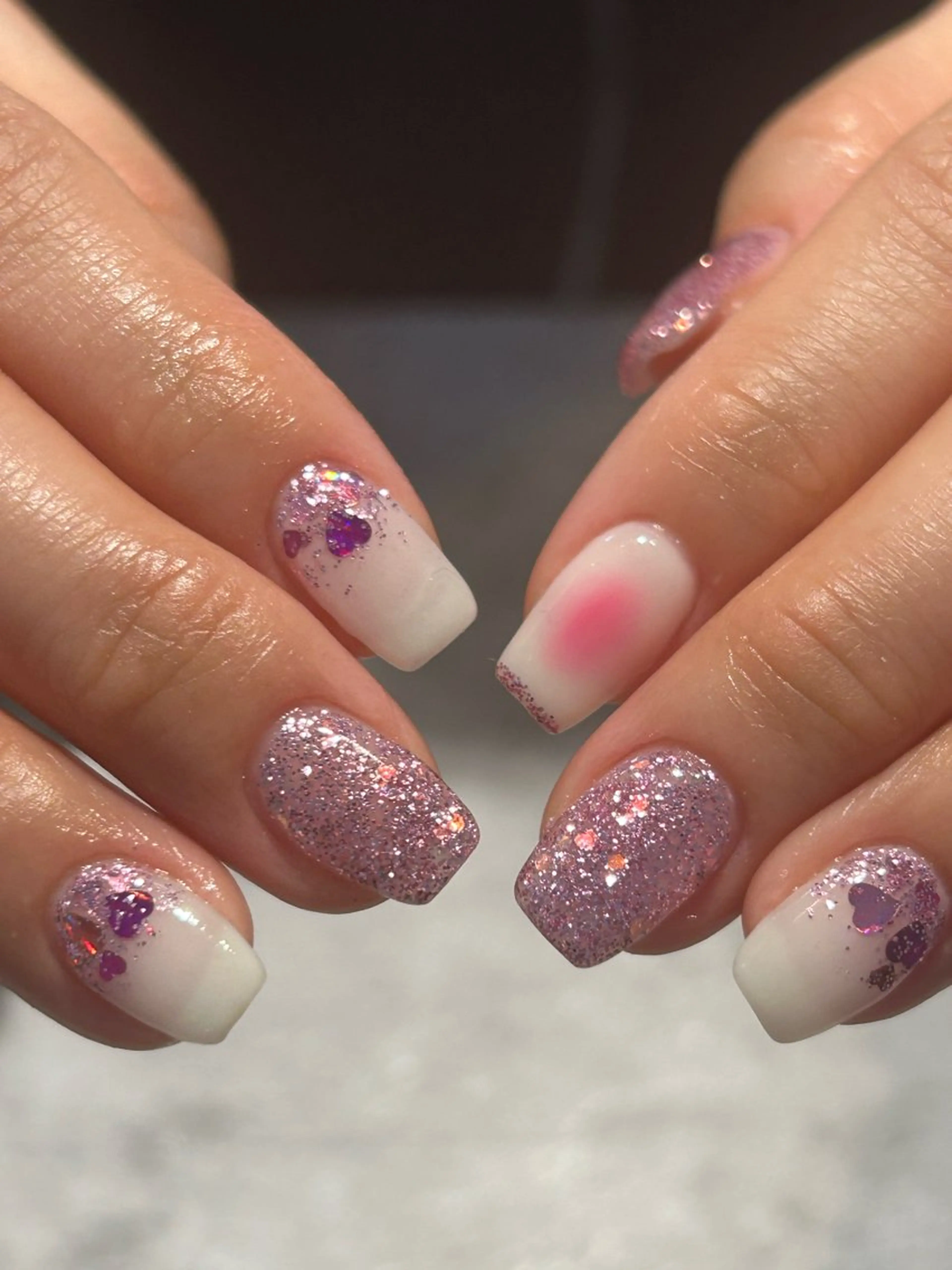 ネイル アートネイル mellow :所属・mellow:ｸﾙﾐ ﹡˖˟༝🎀˖˟ ༝のネイルデザイン