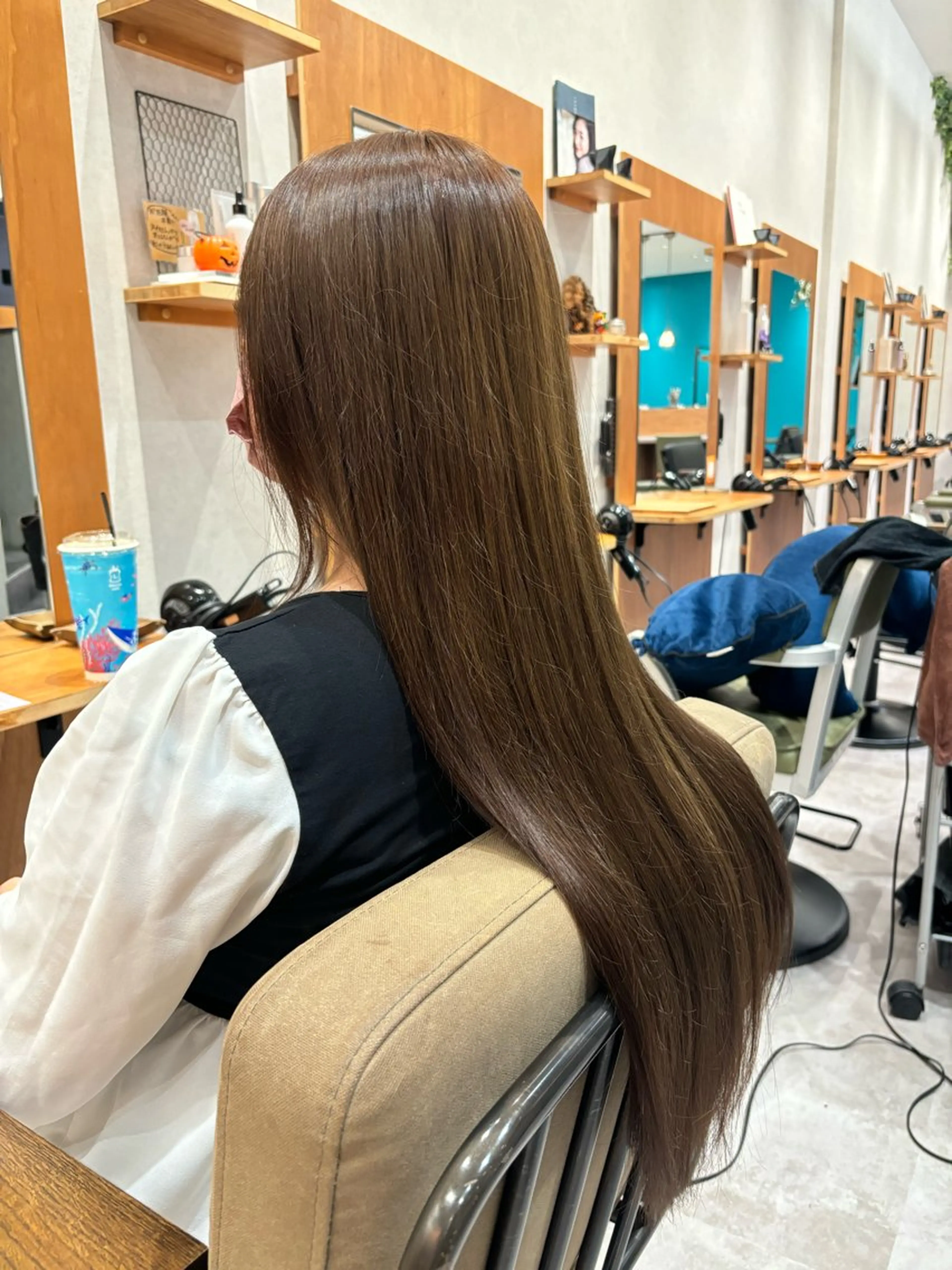 ロング カラー ベージュカラー 北村 祐樹のヘアスタイル