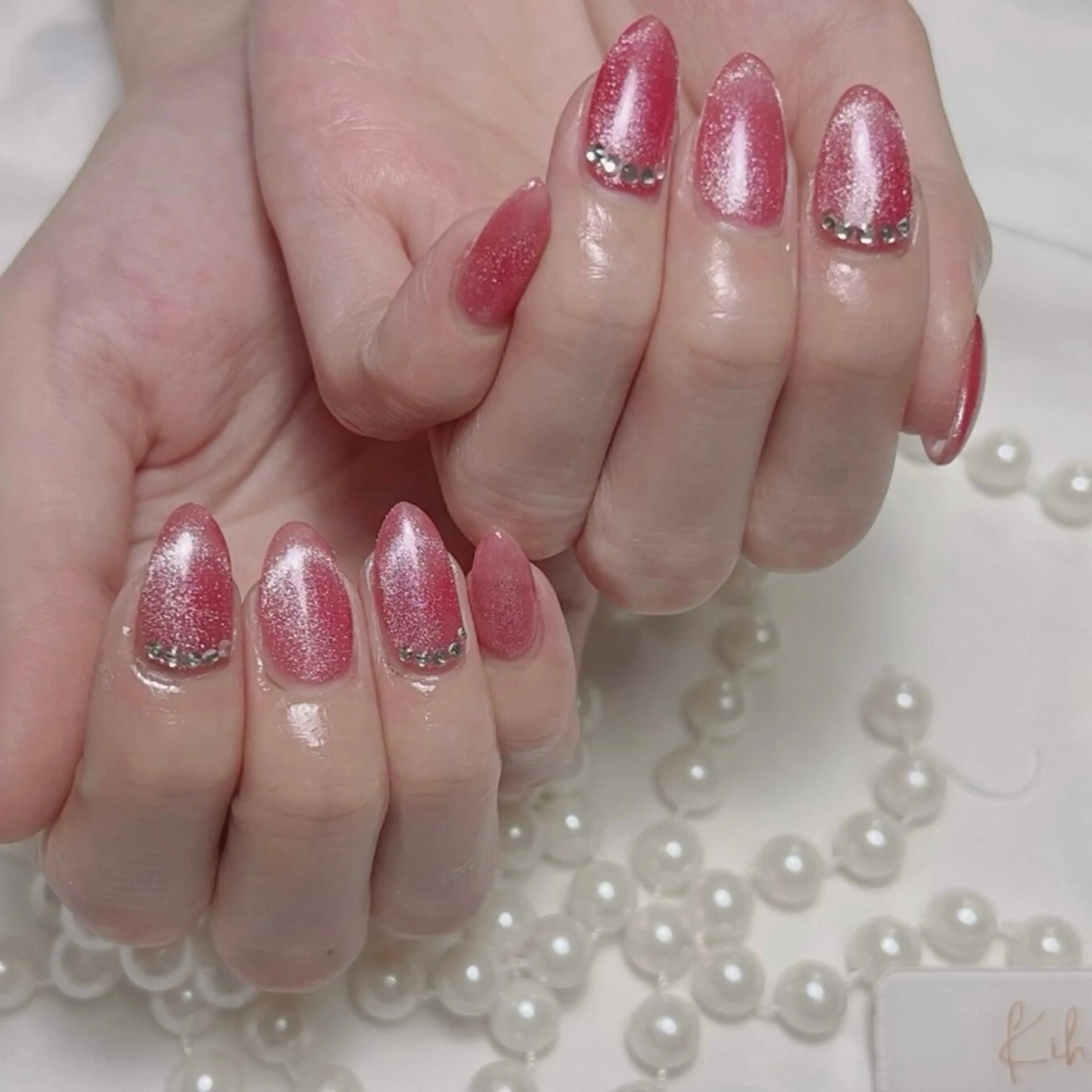 ネイル アートネイル フレンチネイル ジェルネイル グラデーション 韓国ネイル ハンドネイル ハンドケア さくら💮💮 【オフ無料】のネイルデザイン