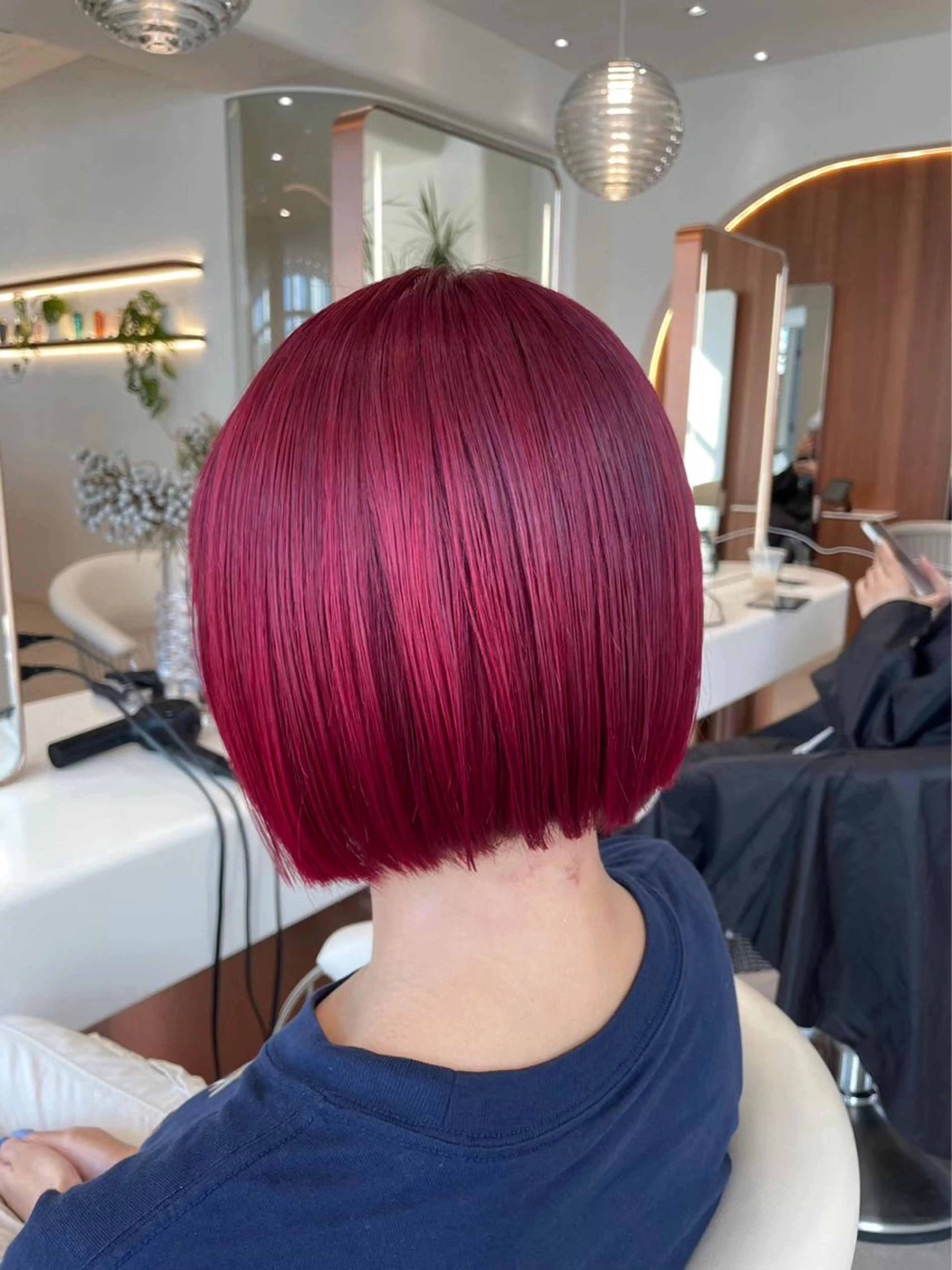 ショート カラー ブリーチ ブラウンカラー ピンクカラー ピンクブラウン レッドカラー 渋谷/レイヤーボブ・ 韓国ボブ特化/楓のヘアスタイル