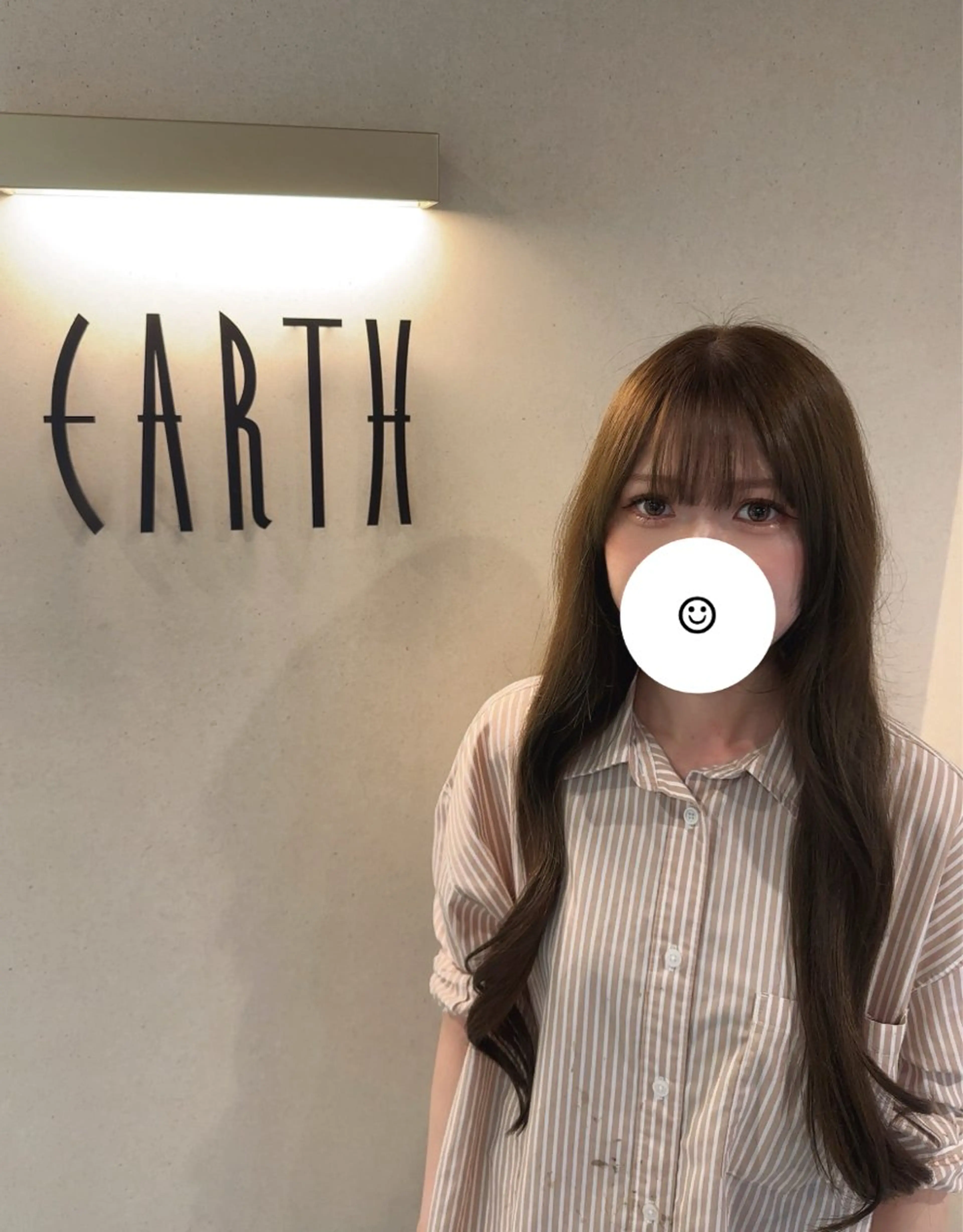 ロング カラー ベージュカラー オリーブベージュ カット ヘアカラー トリートメント EARTH菊名店👾 ひらのすぐるのヘアスタイル