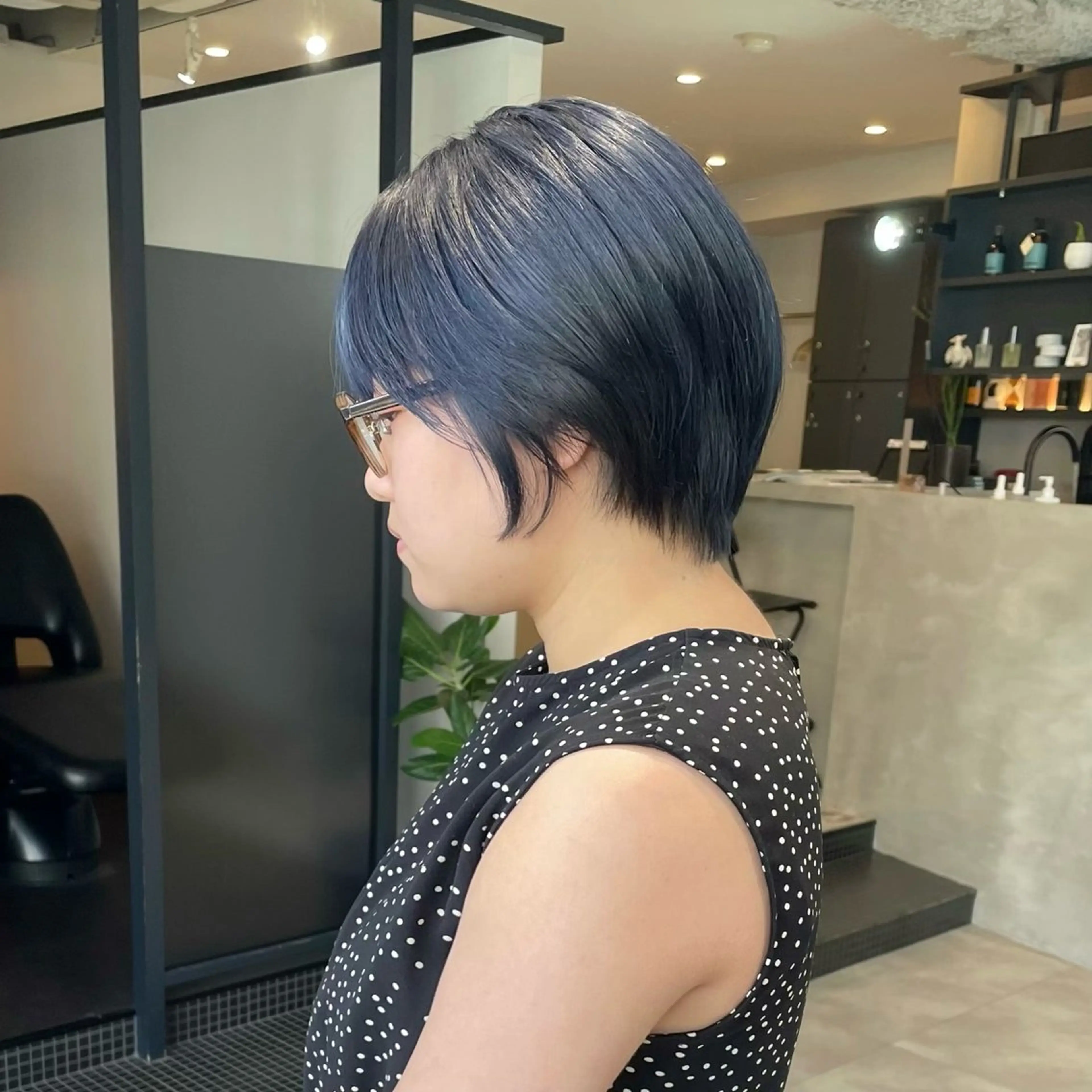 ショート カラー ブリーチ ブルーカラー ブルーラベンダー ラベンダーカラー ショートヘア カット 💝透明感/ブリーチ /れい💝のヘアスタイル