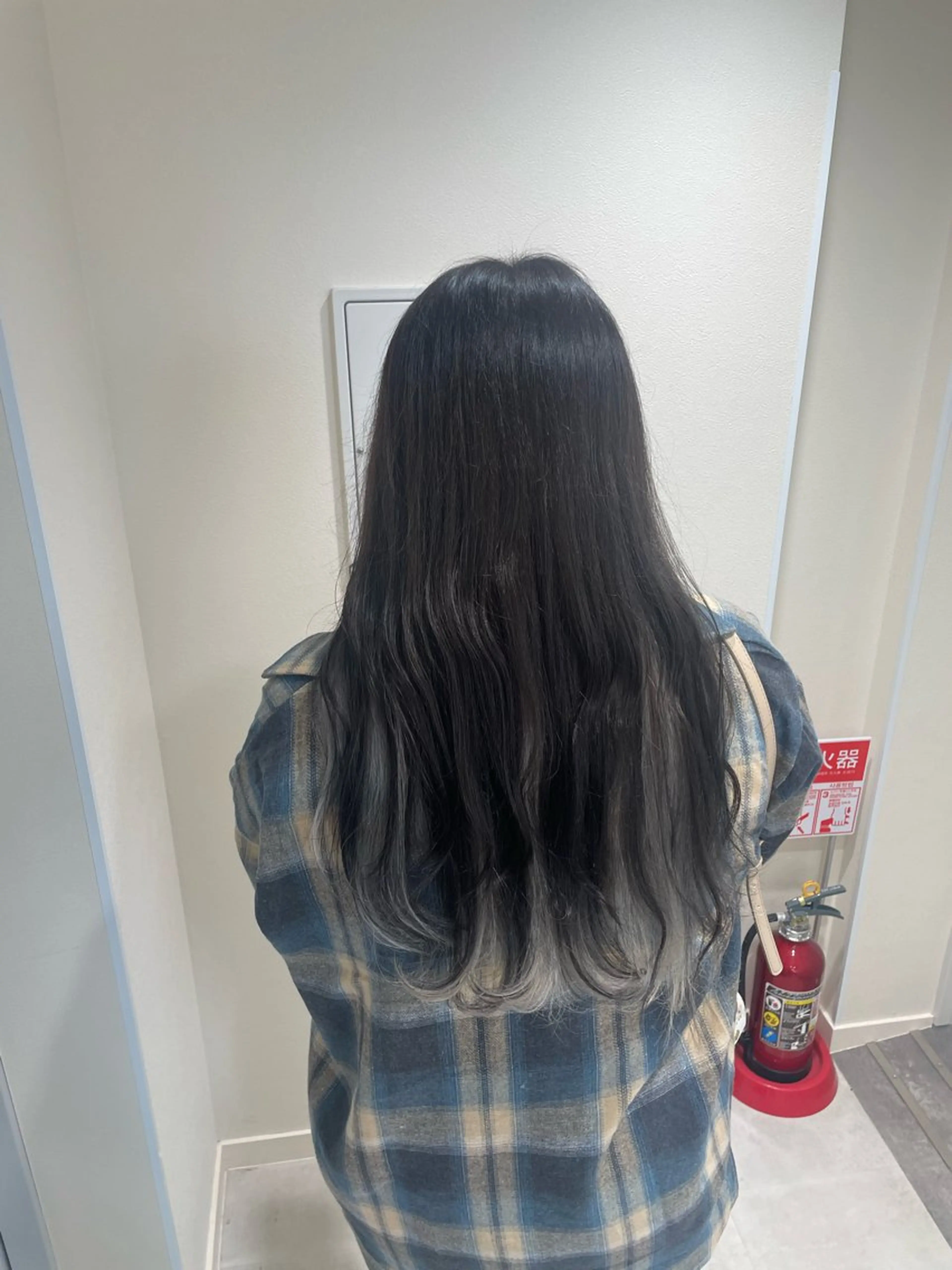 ロング カラー ヘアカラー NaVIユウジ ブリーチカラーのヘアスタイル