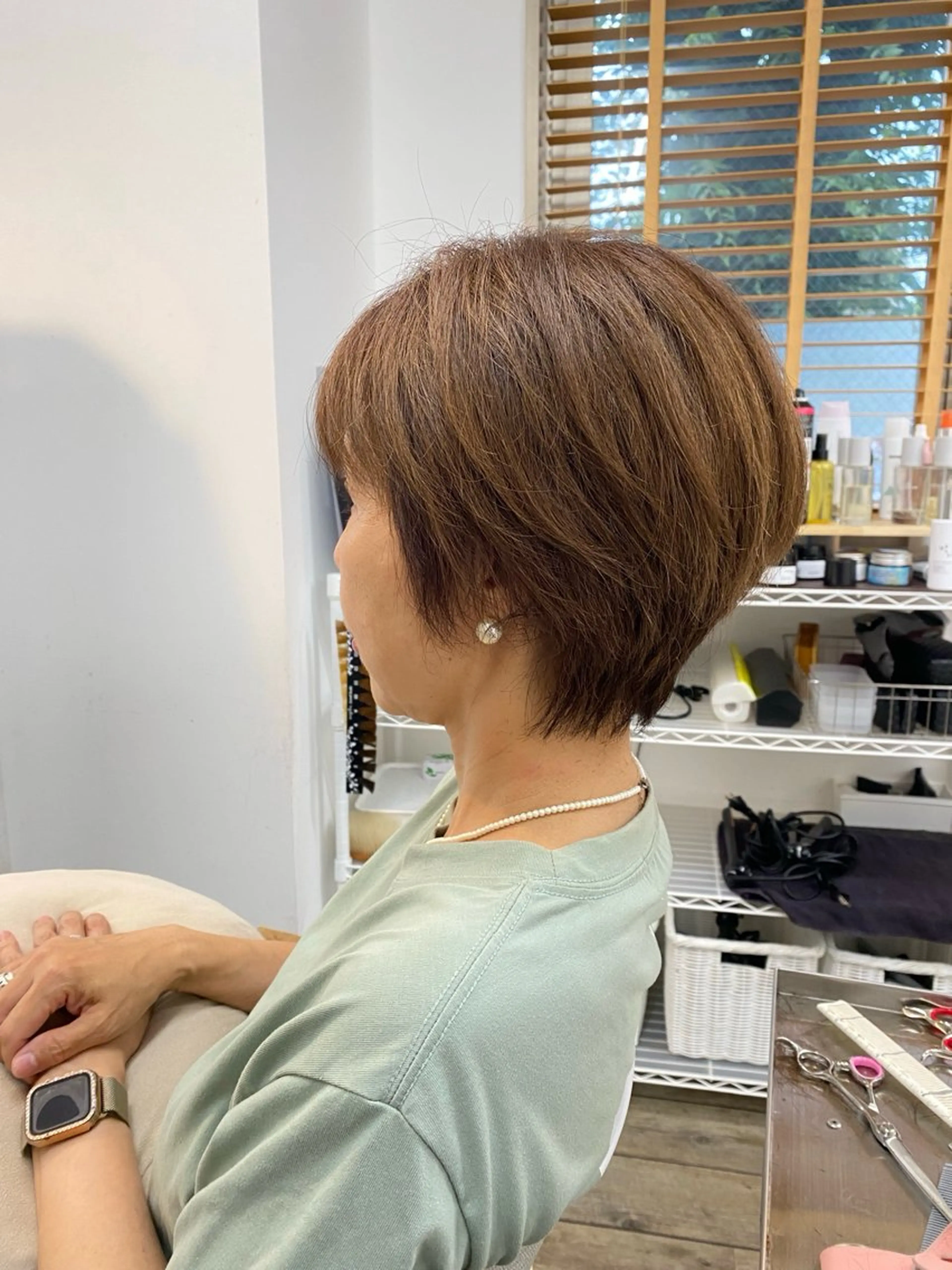 ショート くびれヘア ショートヘア カット トリートメント THETAふじみ野 野宮のヘアスタイル