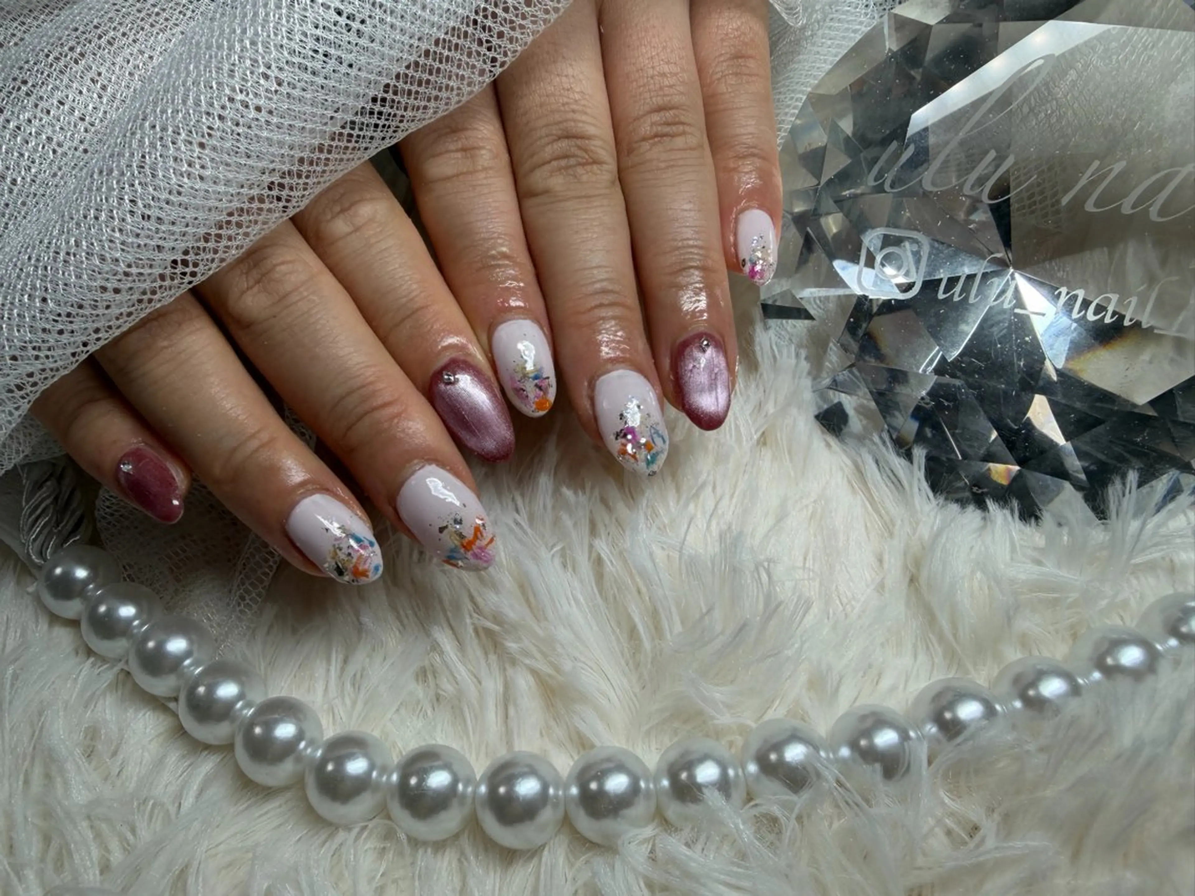 ネイル 持ち込み ネイルチップ 佐野 愛美のネイルデザイン