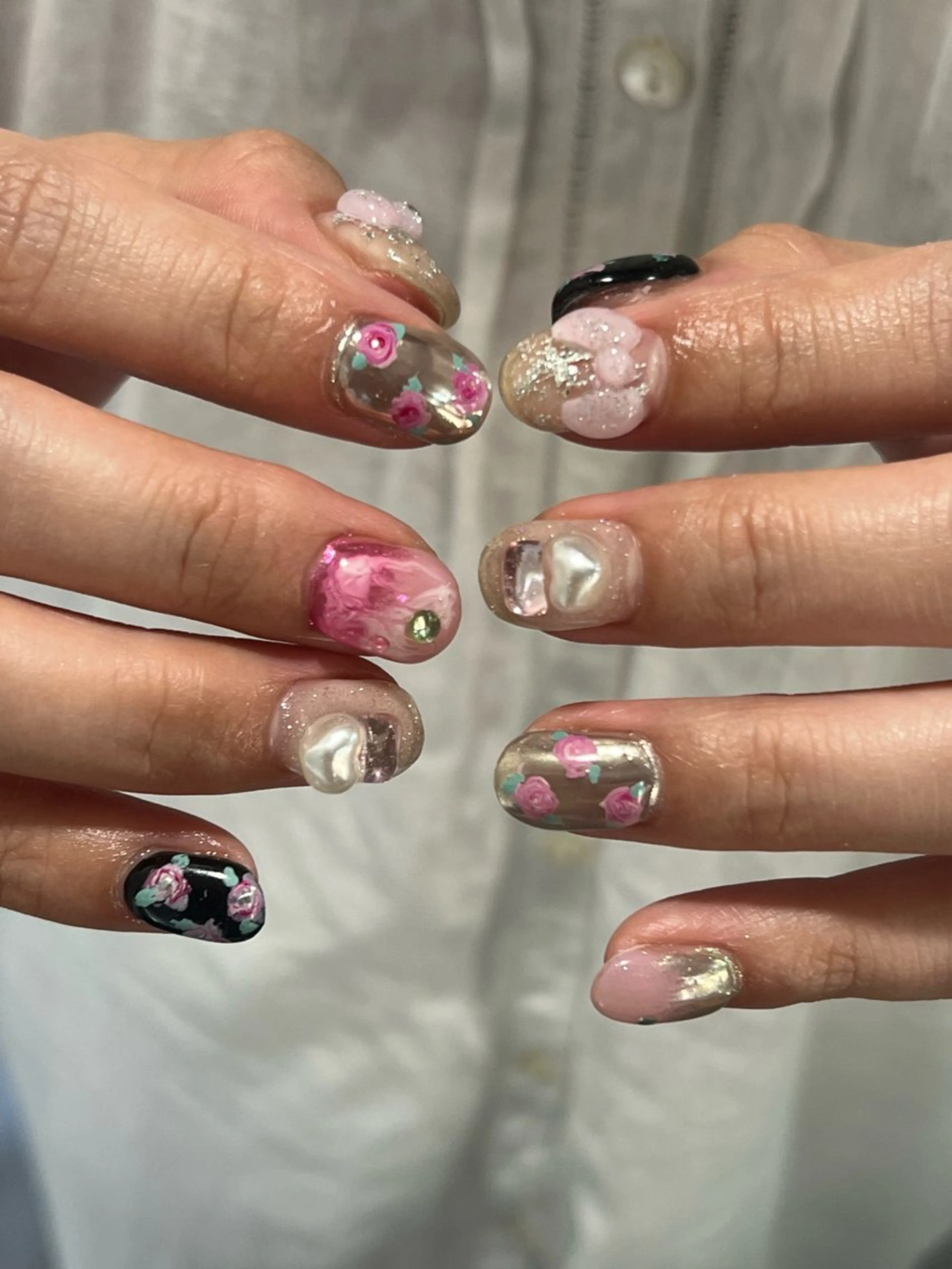 ネイル ハンドネイル Hata nail 🎀個性派ニュアンスのネイルデザイン