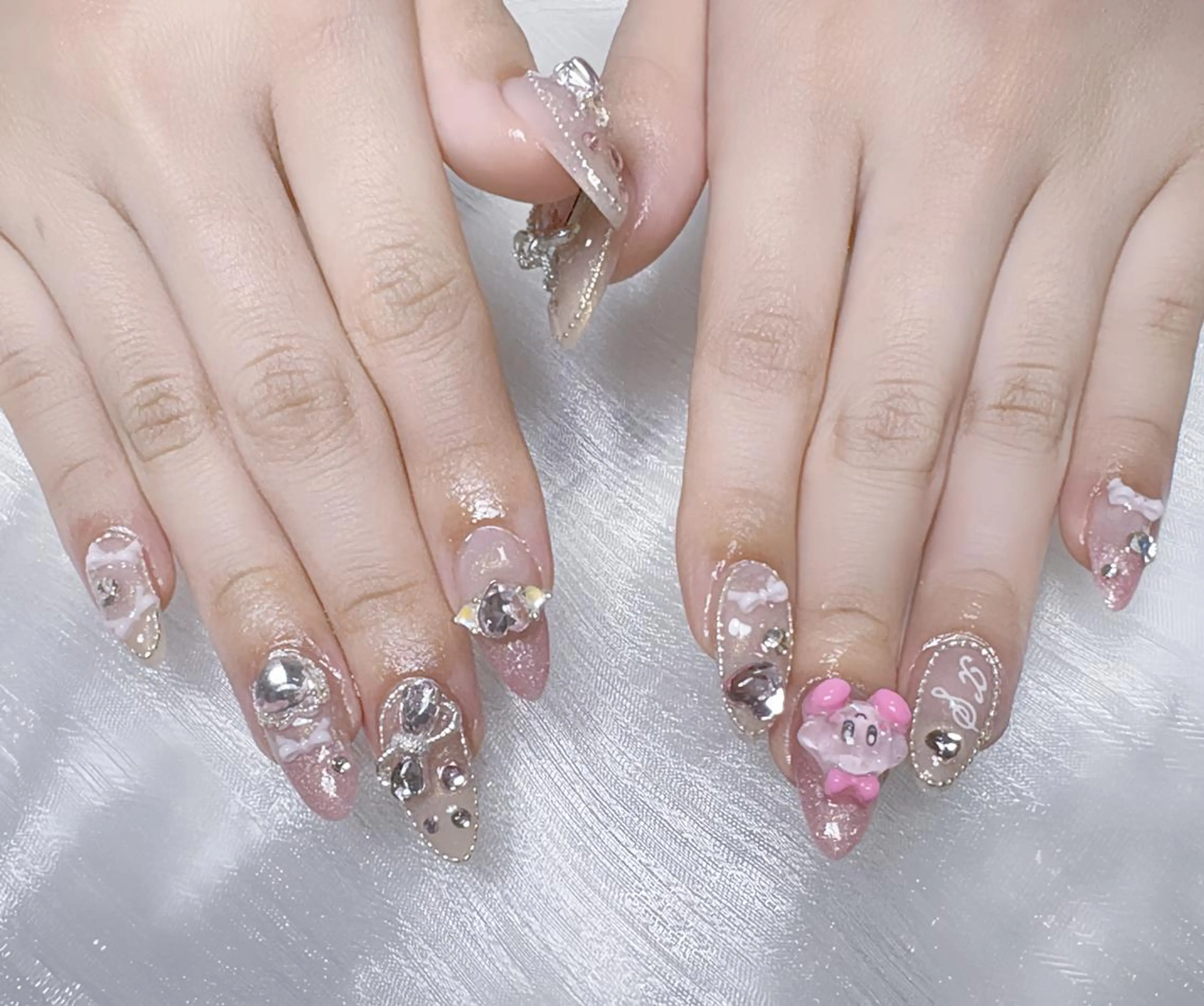 ネイル ハンドネイル 💙羽生 彩光💙のネイルデザイン