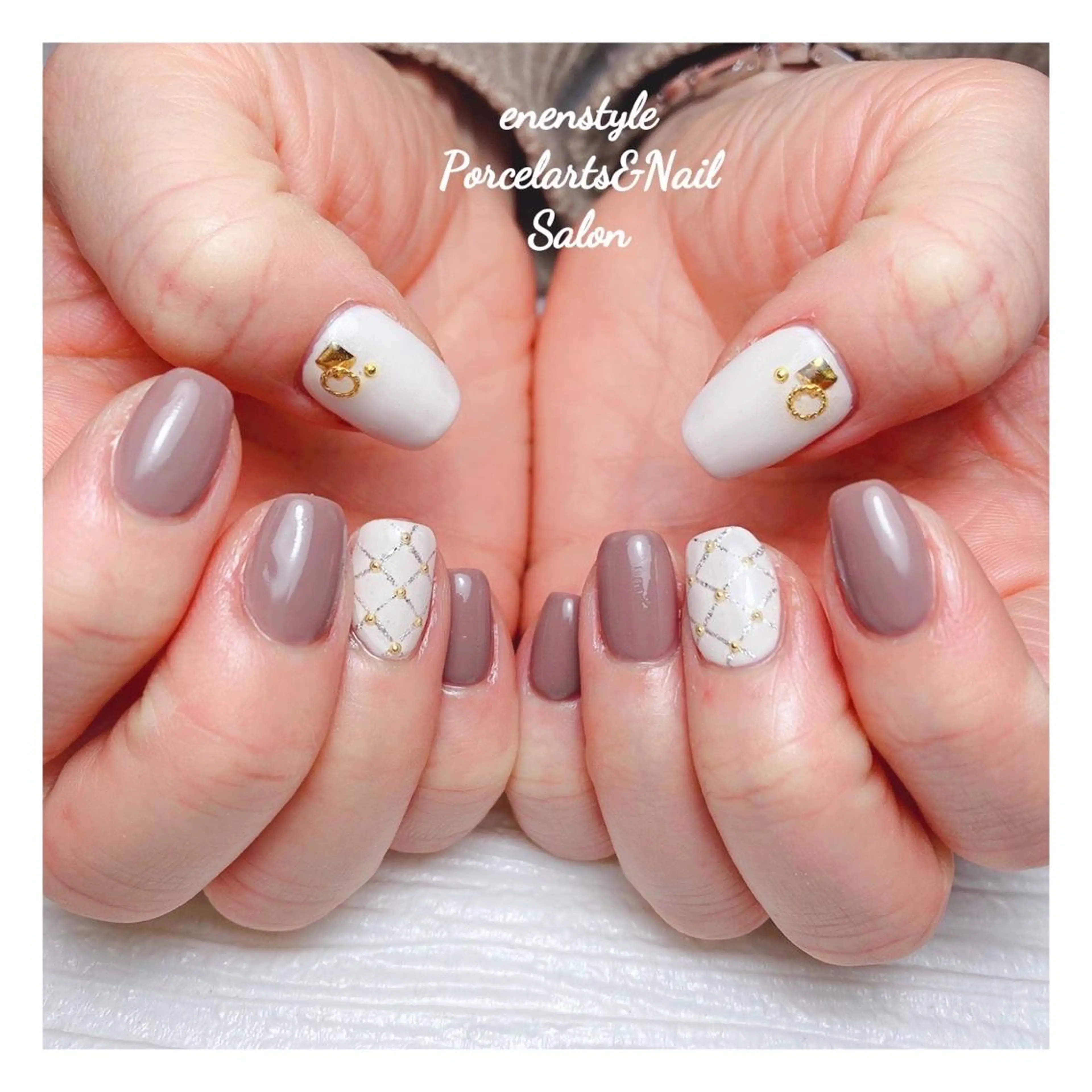 ミディアム ネイル 👑enen style👑のネイルデザイン
