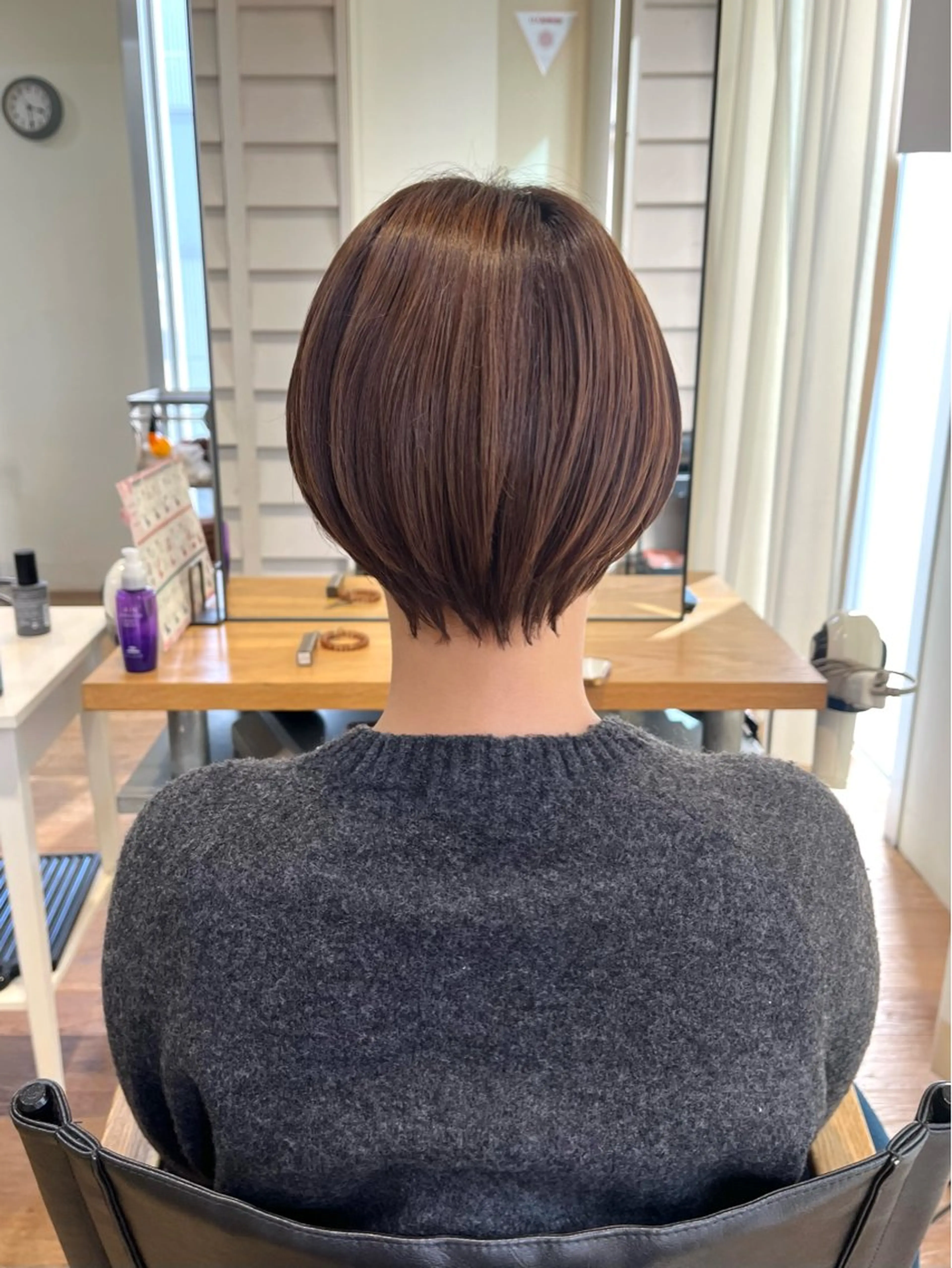 ショート カット ヘアカラー トリートメント sana /レイヤー/ショートのヘアスタイル