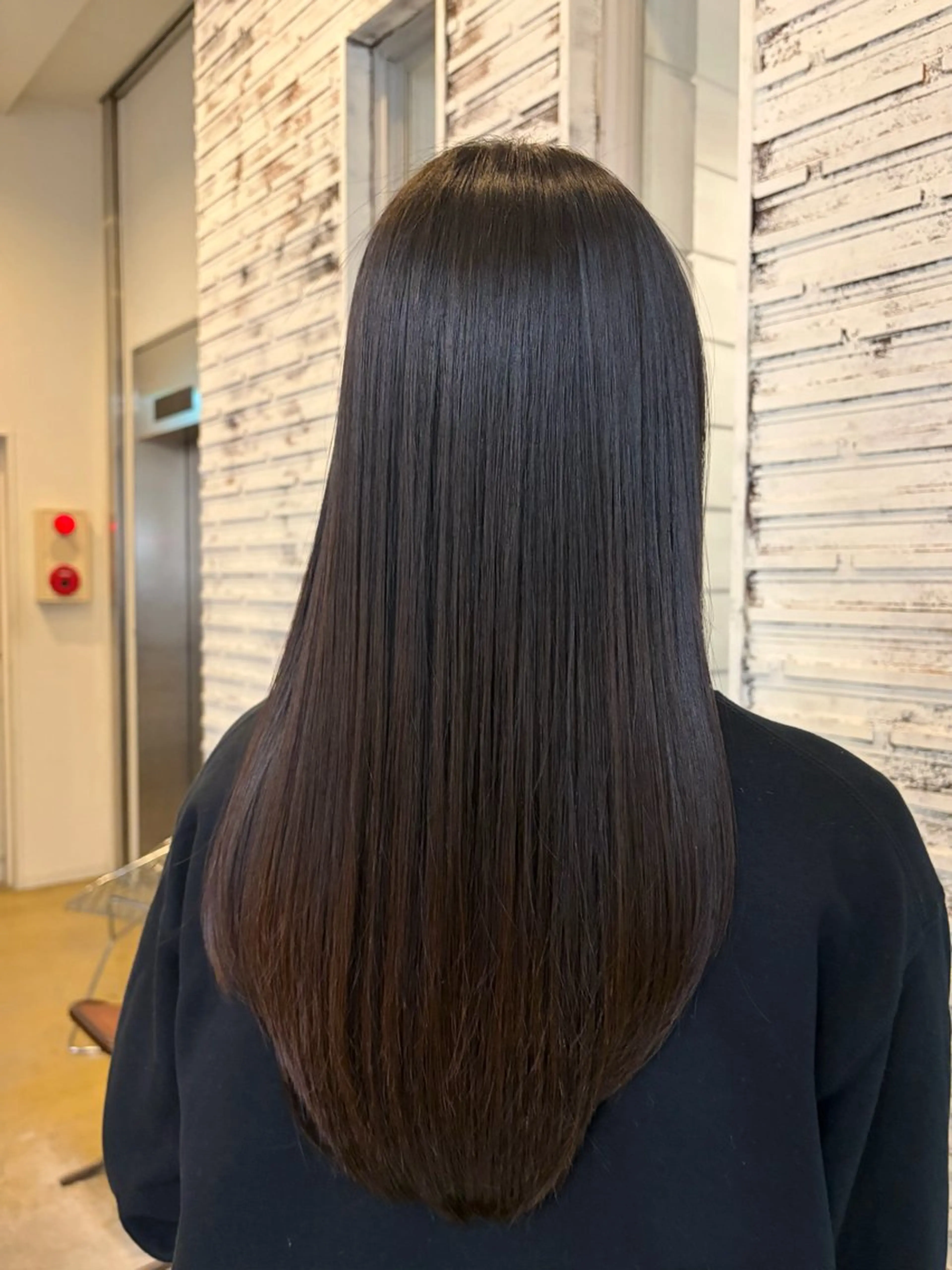 ロング 縮毛矯正 酸性ストレート/ 髪質改善/イソヤトモのヘアスタイル