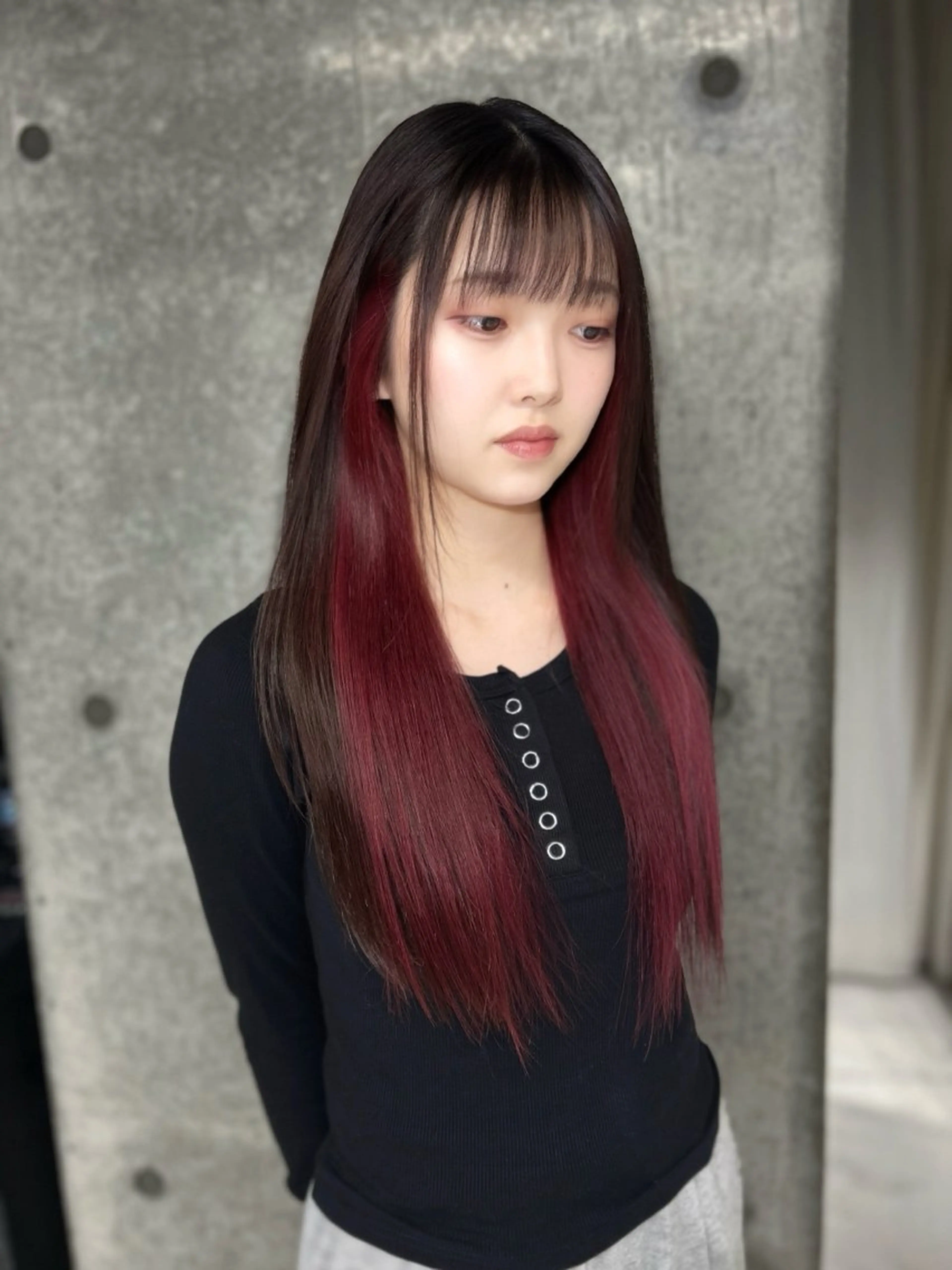 カラー ボルドーカラー ヘアカラー ️💜akari💜 ハイトーン/レイヤーのヘアスタイル