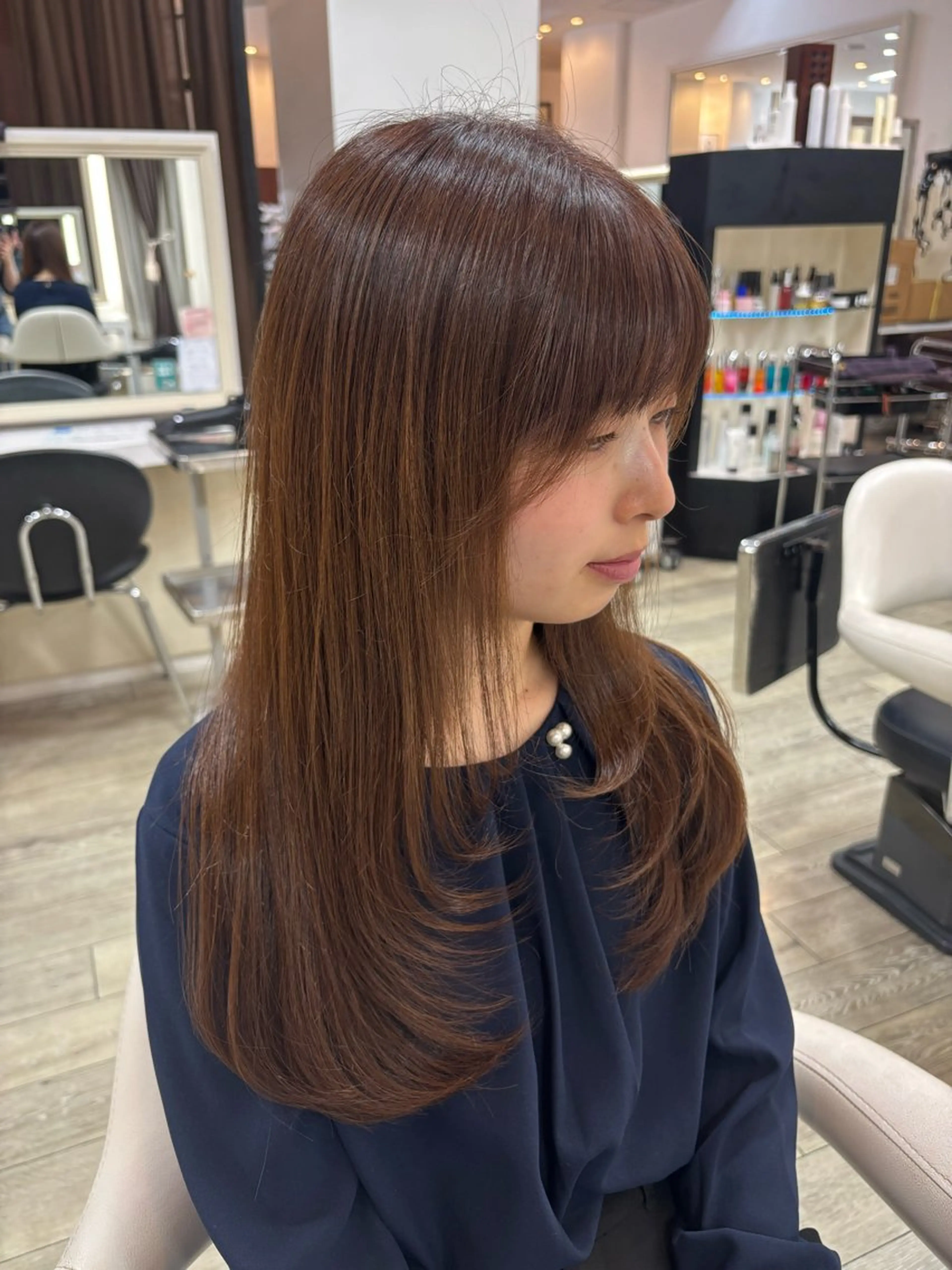 ロング カット ヘアカラー さとう さくらのヘアスタイル