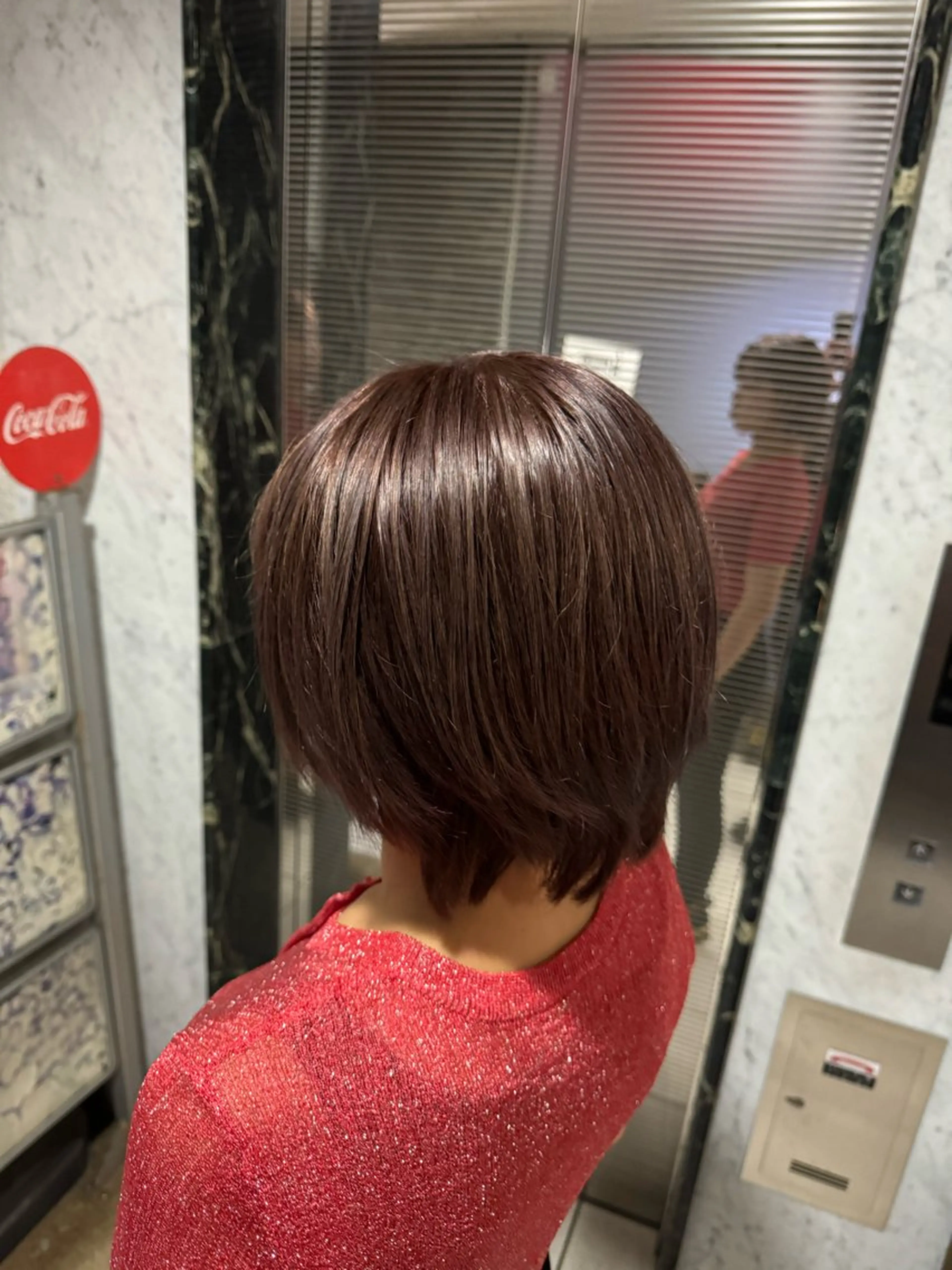 ショート カラー ベージュカラー ブリーチ ブリーチなしカラー ピンクカラー ピンクベージュ 椎葉 祐也のヘアスタイル