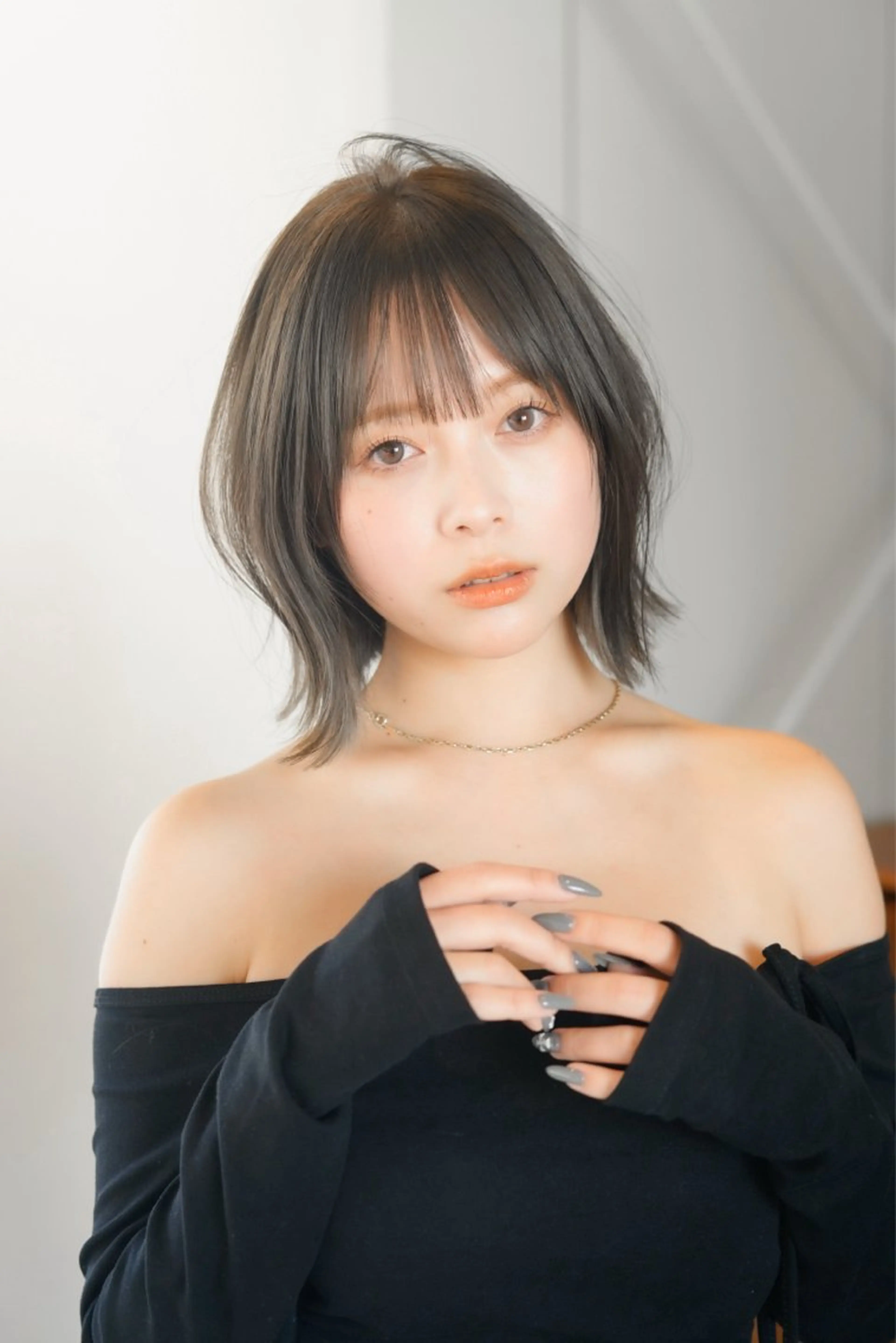 ミディアム yelm所属・🫒オリーブカラー ミディアムレイヤー✨のヘアスタイル