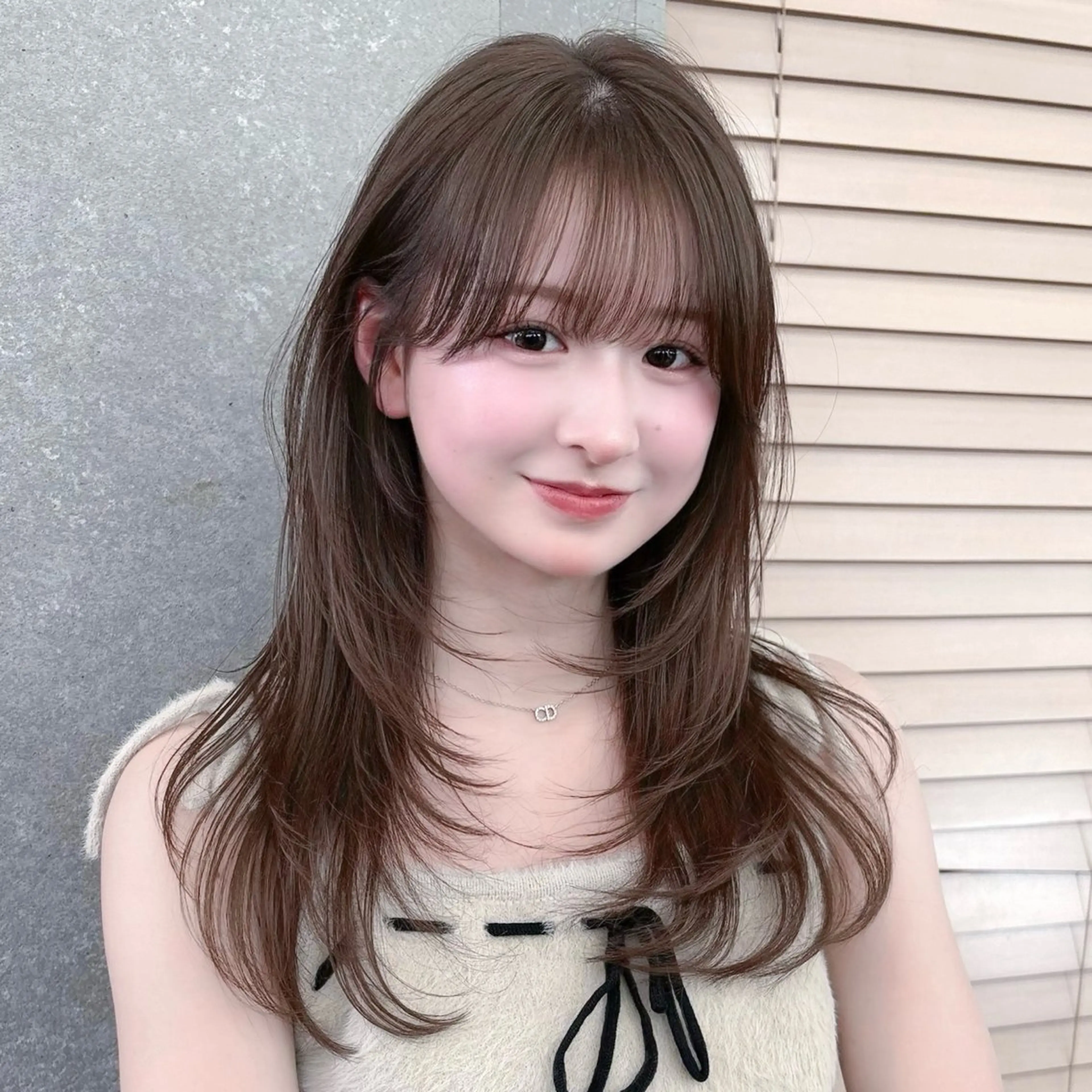 セミロング レイヤーカット 韓国レイヤー／似合わ せ／nazuna🩵のヘアスタイル