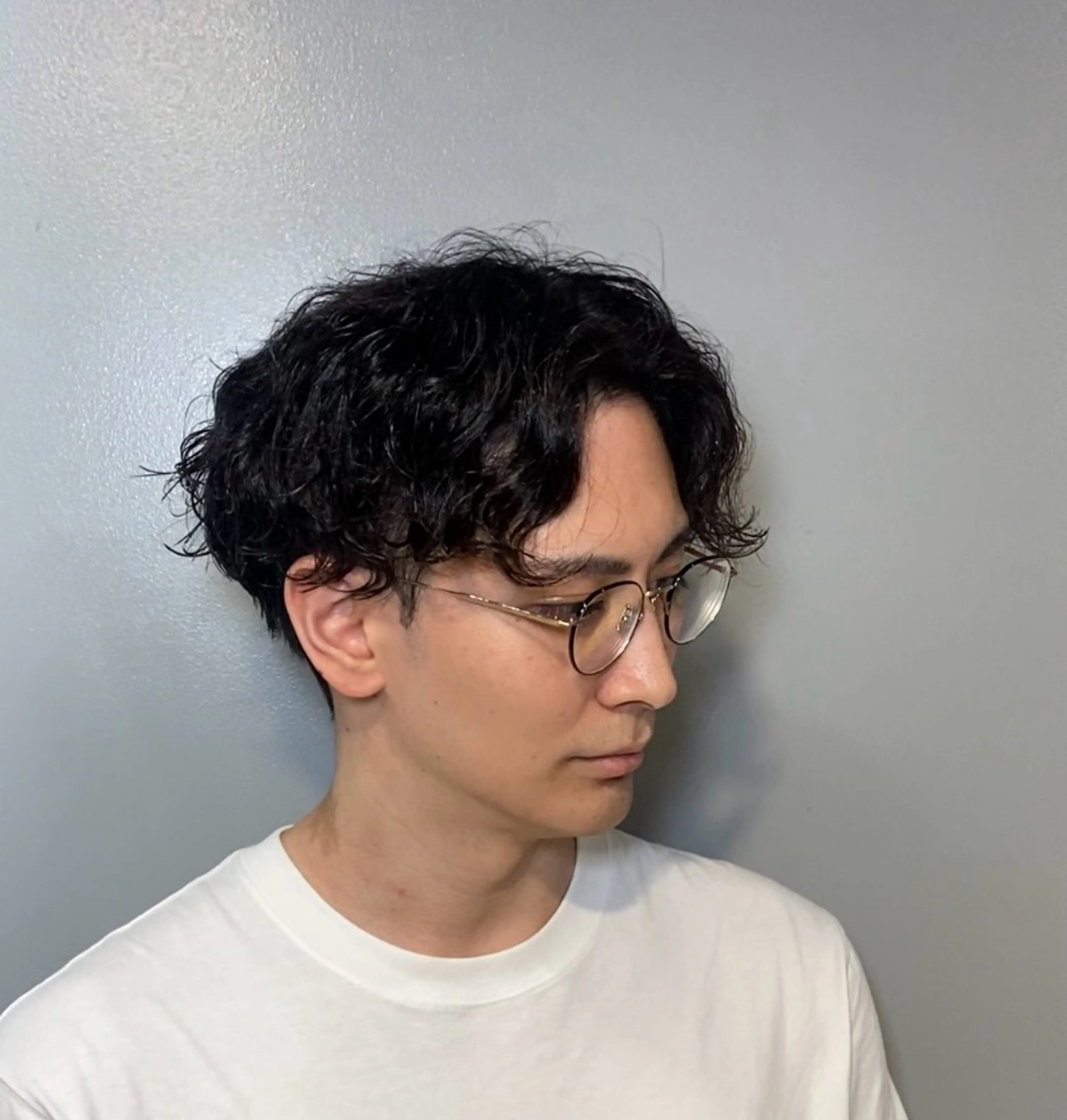 パーマ メンズ 波巻きパーマ パーマ メンズカット/パーマ 艶カラーTAIGA︎のヘアスタイル