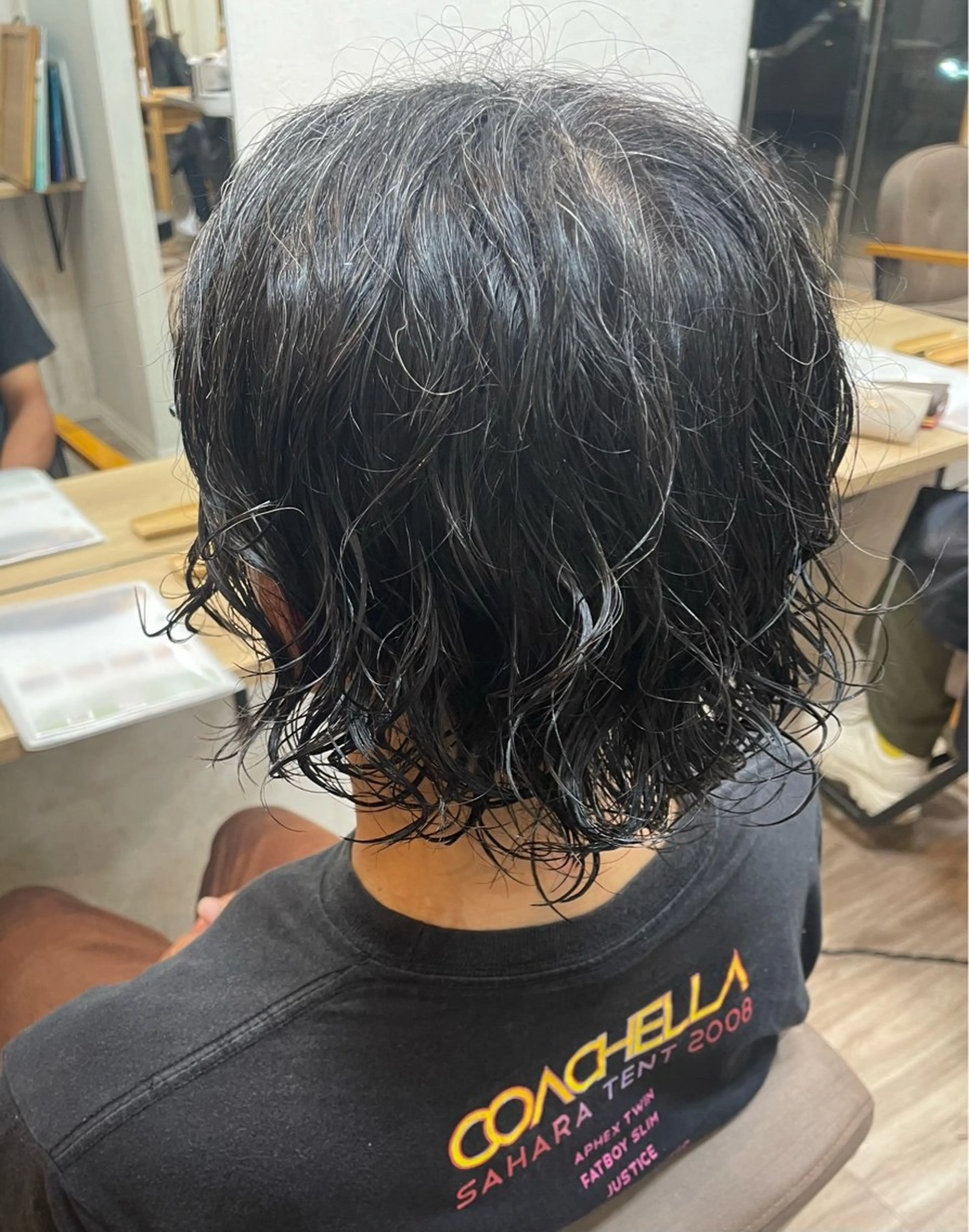 パーマ メンズ カット パーマ TELA HAIR 瑞江店所属・髪質改善⭐️透明感 片塩のヘアスタイル