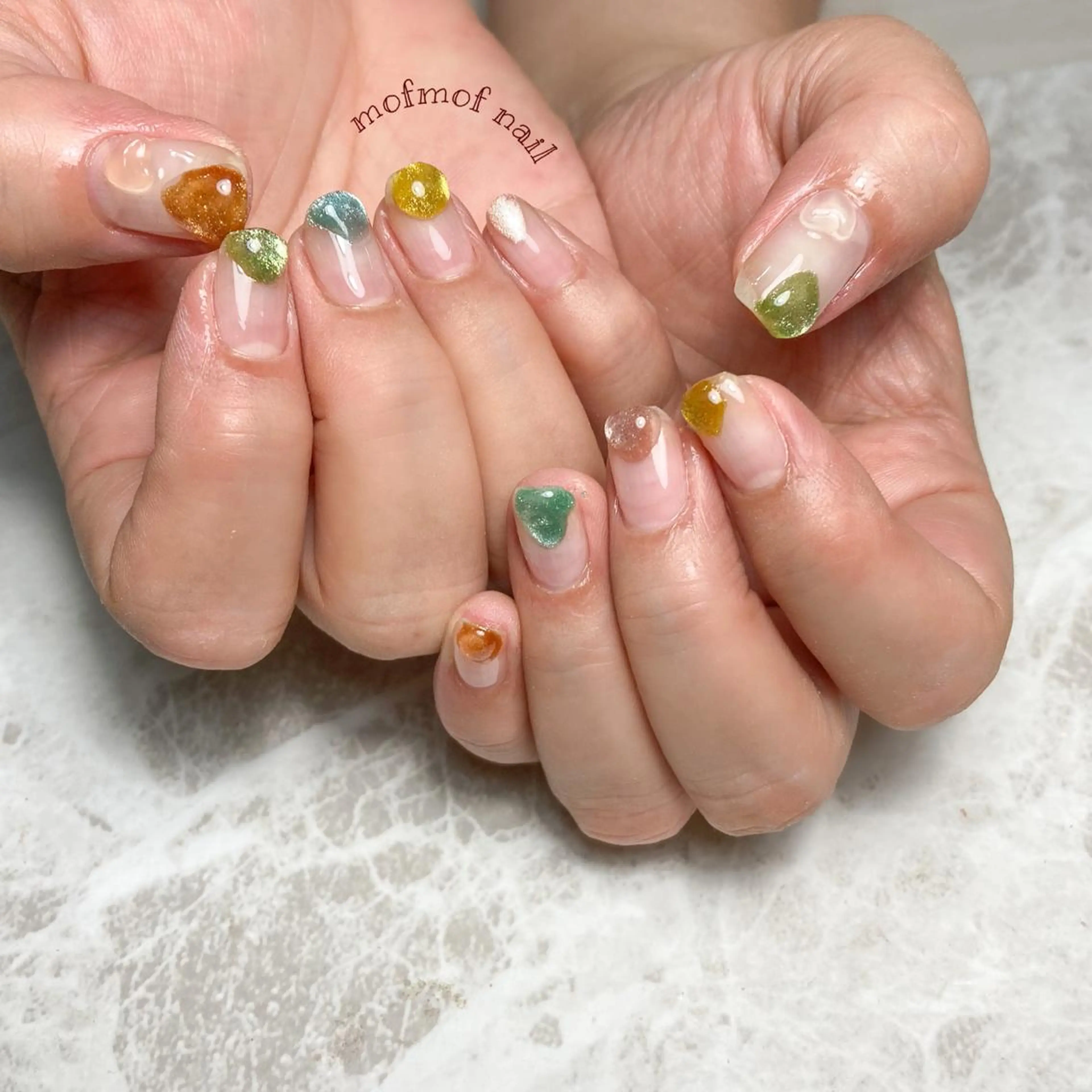 ネイル マグネットネイル ニュアンスネイル mofmofnail 🌿shimizuのネイルデザイン