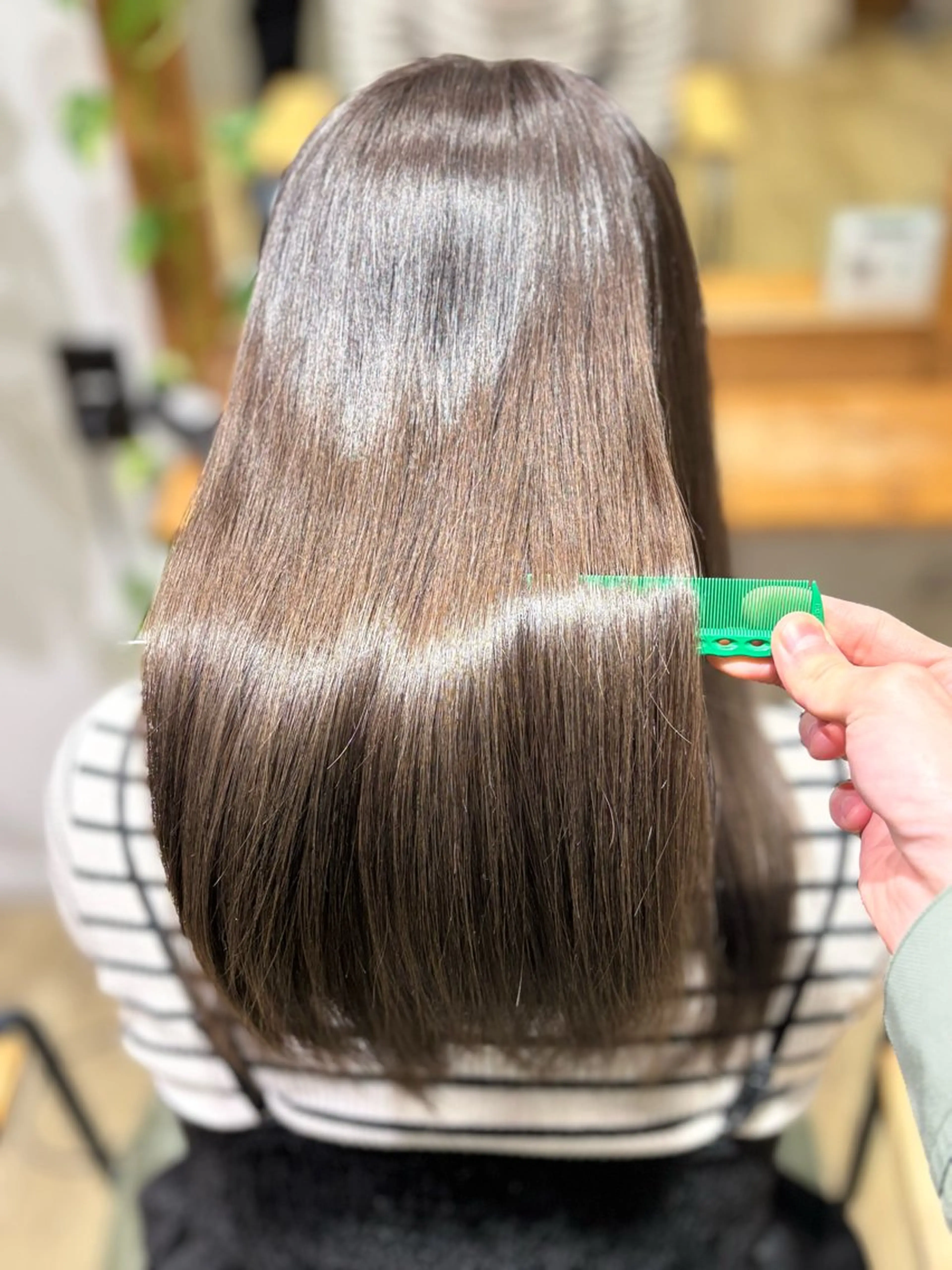 セミロング ヘアカラー トリートメント ボブ職人/ボブ縮毛 髪質改善のヘアスタイル