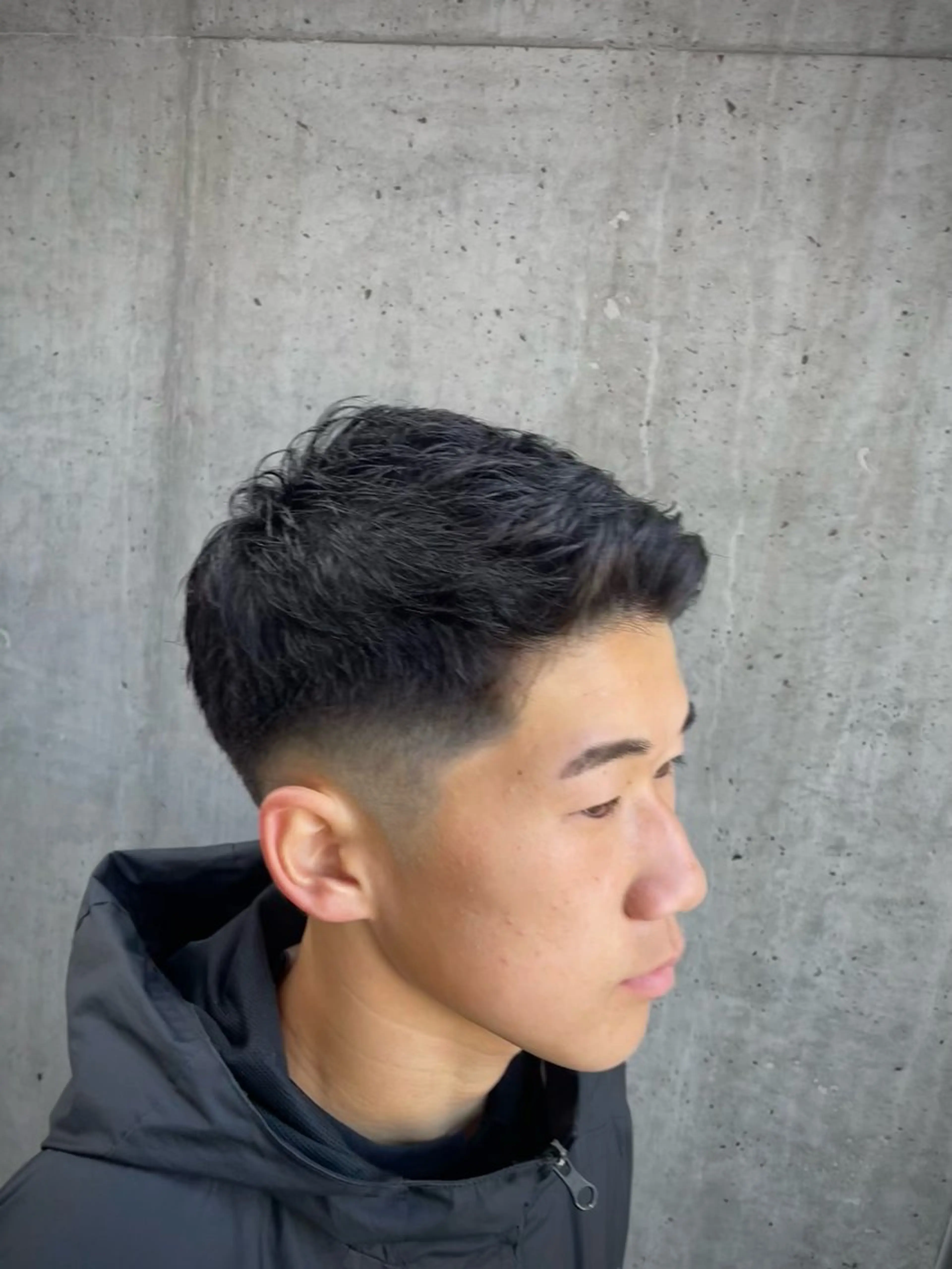 フェードカット＋ヘアセットの写真